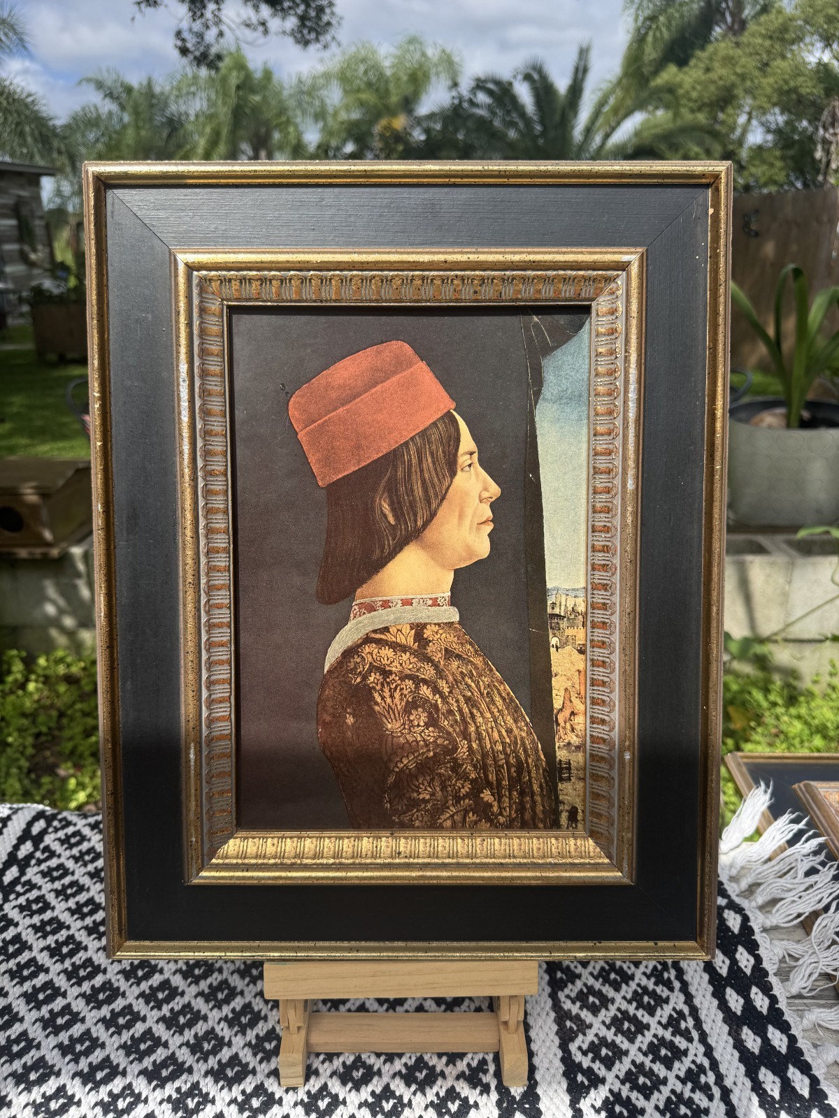 Vintage Turner Mfg. Co. Chicago Framed Renaissance Portrait Pair