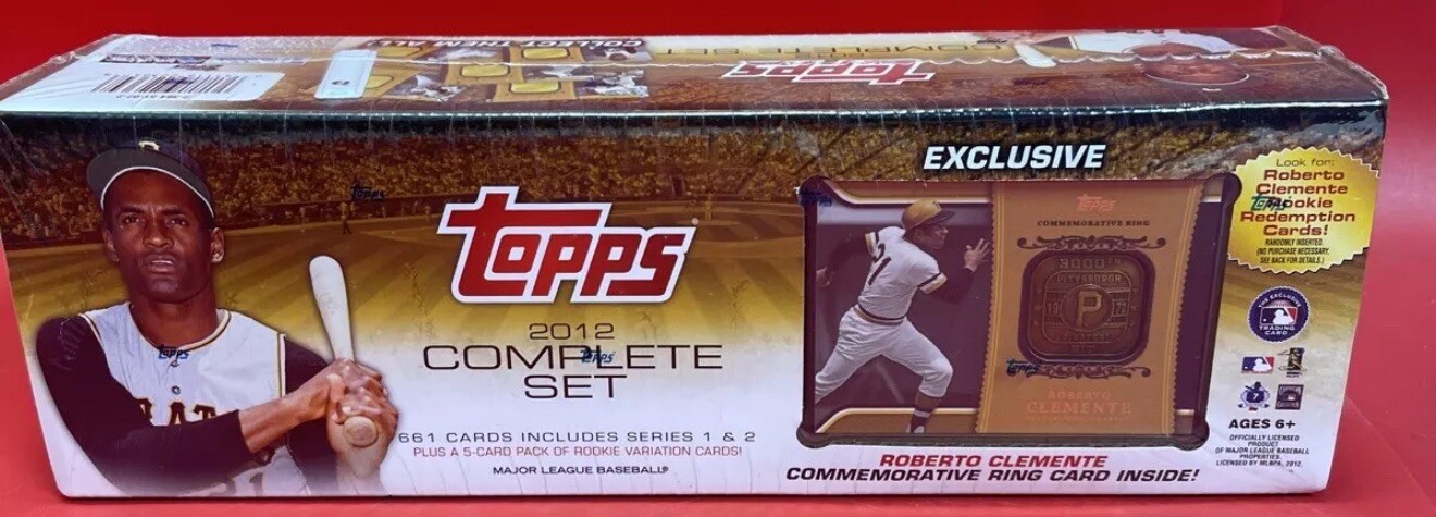 2012 Topps Sealed Factory Set Series 1 And 2 Roberto Clemente Special Edition 2012 Topps Sealed Factory Set Series 1 And 2 Roberto Clemente Special Edition
