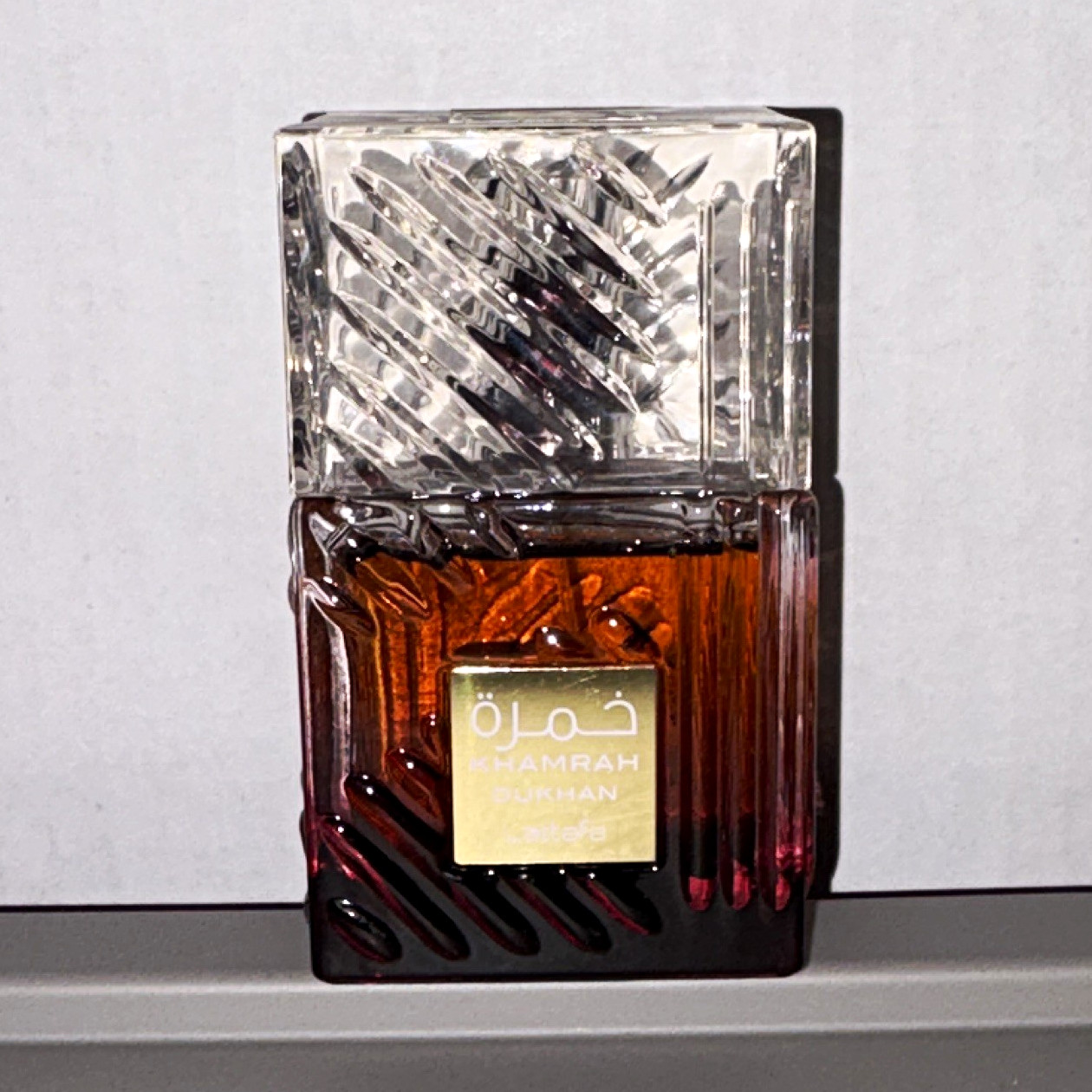 Lattafa Khamrah Dukhan Eau de Parfum Spray, 3.4 fl oz Regular Size Lattafa Khamrah Dukhan Eau de Parfum Spray, 3.4 fl oz Regular Size