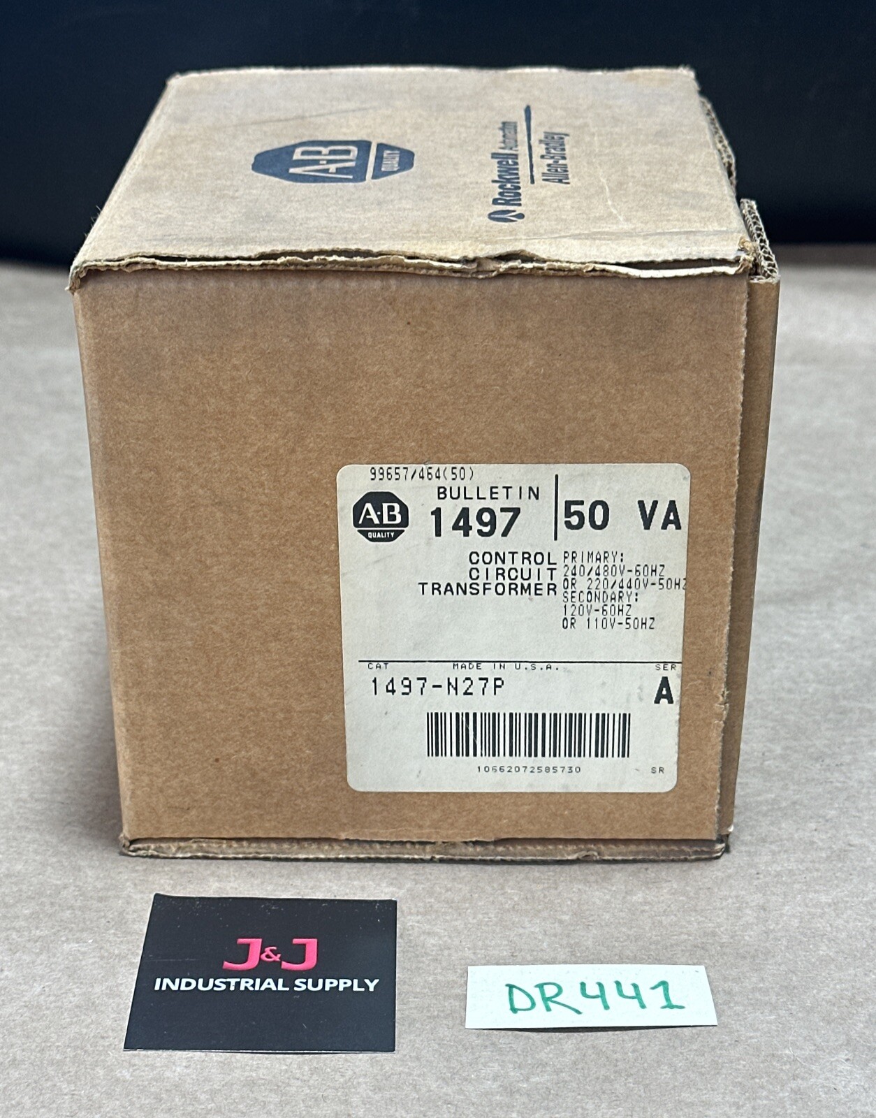 NEW OPEN BOX- Allen Bradley 1497 Control Circuit Transformer 50VA 1497-N27P 🇺🇸