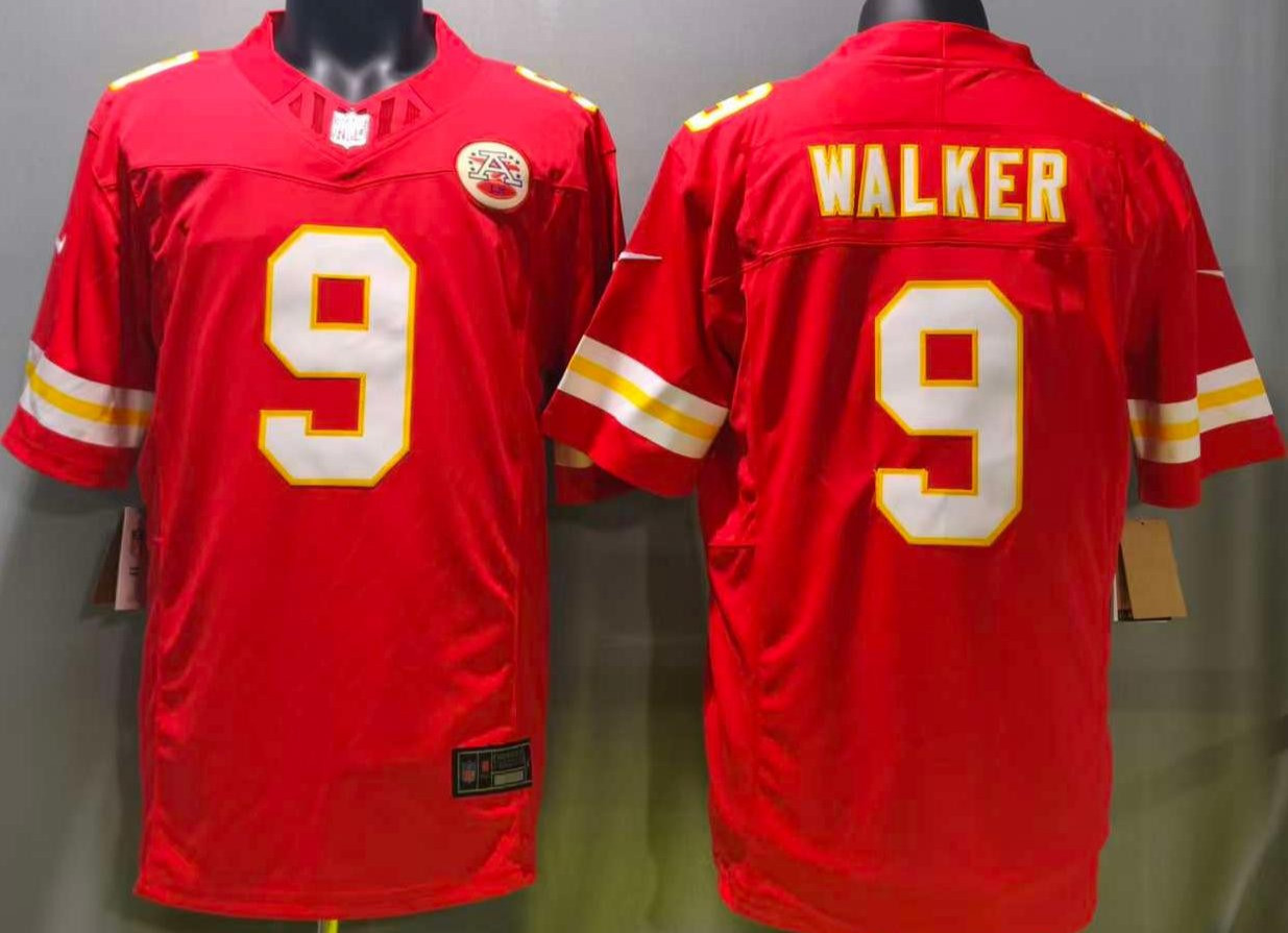 Tariffs​ Free KC Chiefs F.U.S.E Red Sewn Stitched Jersey.