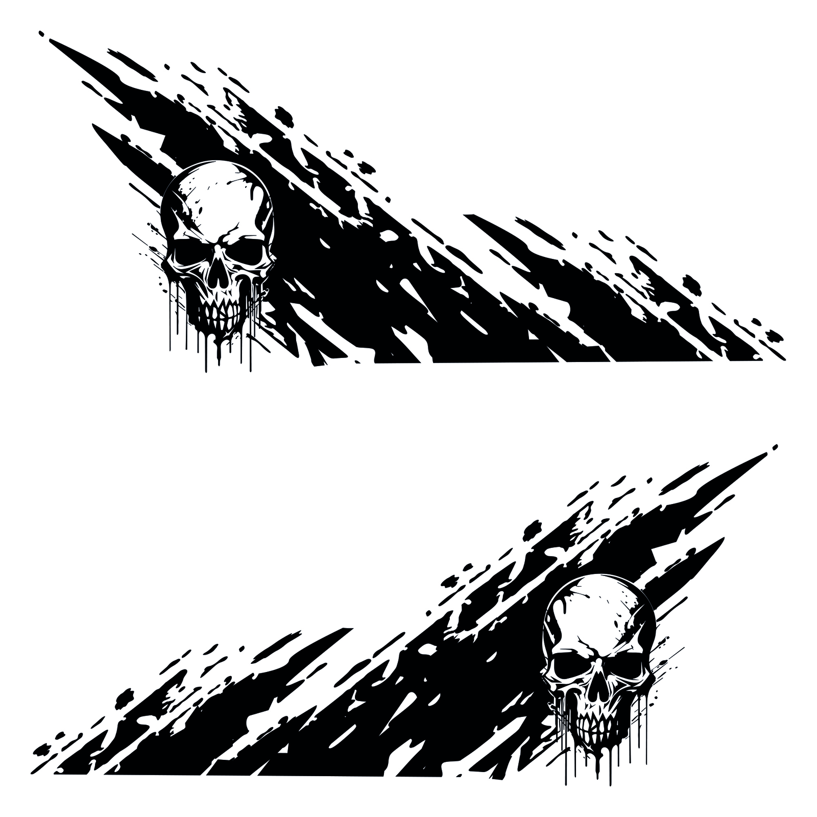 Truck Skull Decal Graphic Sticker. Universal Fit: 4Runner, F-150, Tacoma