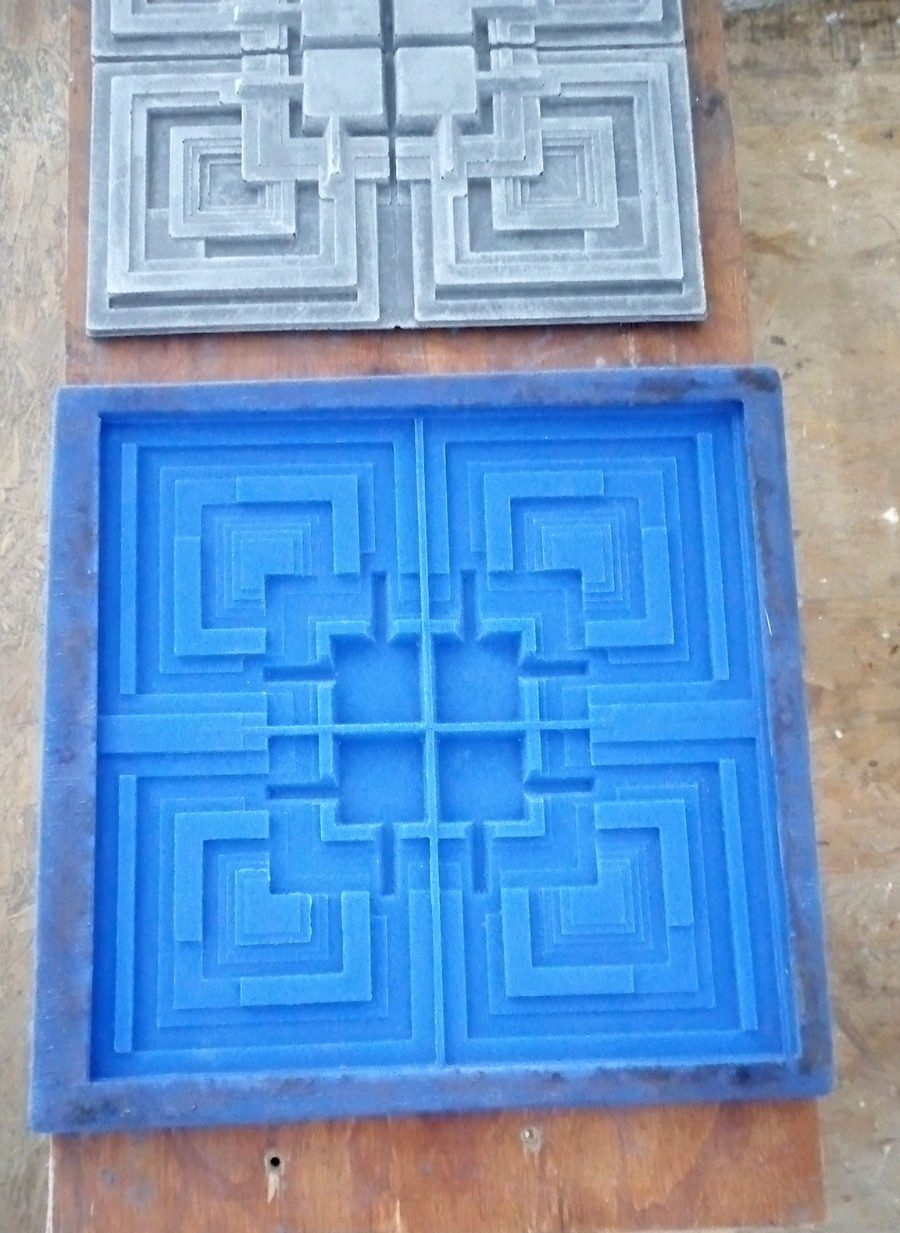 Frank Lloyd Wright Blade Runner Movie Prop Large Tile Mold 15.89in X .98 in