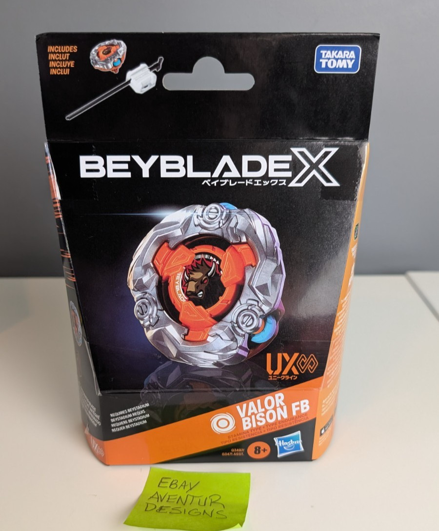 Hasbro Beyblade X Valor Bison FB UX Infinity Takara Tomy US SELLER IN HAND Hasbro Beyblade X Valor Bison FB UX Infinity Takara Tomy US SELLER IN HAND