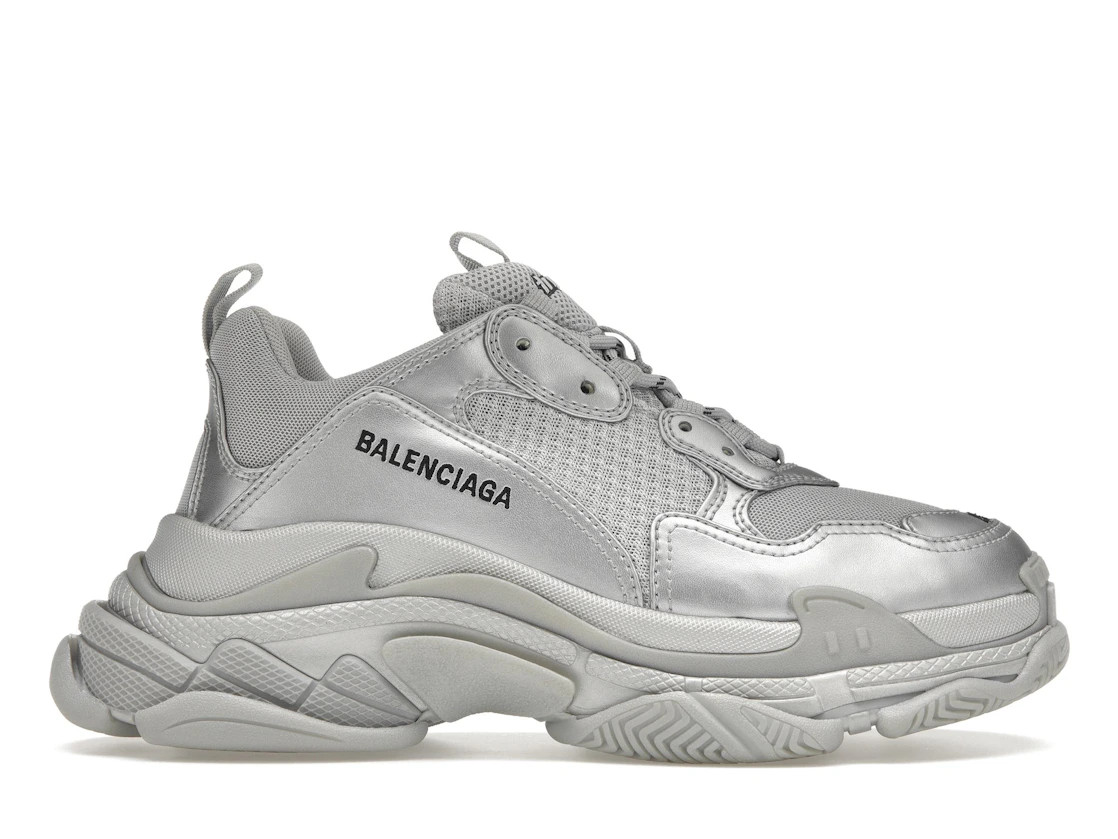 Size 10 Balenciaga Triple S Silver Size 10 Balenciaga Triple S Silver
