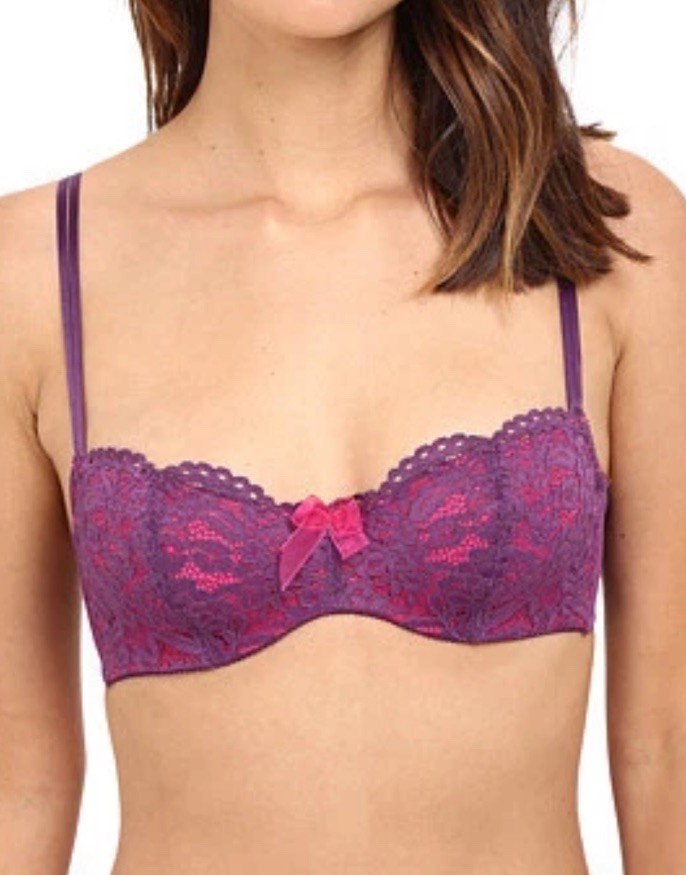 b.tempt\'d Ciao Bella Balconette Bra 953144 - Wineberry - size 34C b.tempt\'d Ciao Bella Balconette Bra 953144 - Wineberry - size 34C