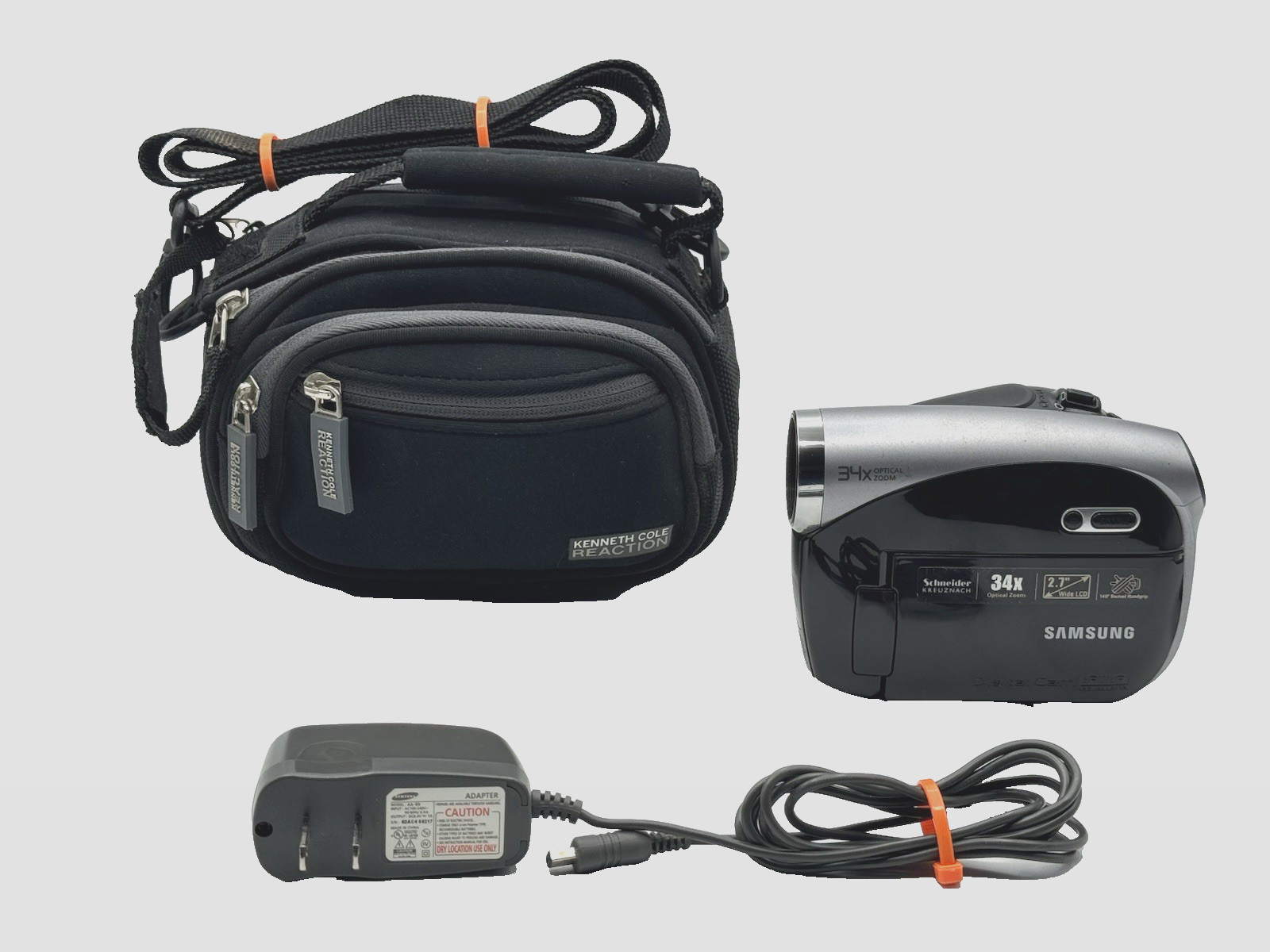 Samsung SC-DX103 DVD Camcorder 34x Optical Zoom Power Adapter Tested READ