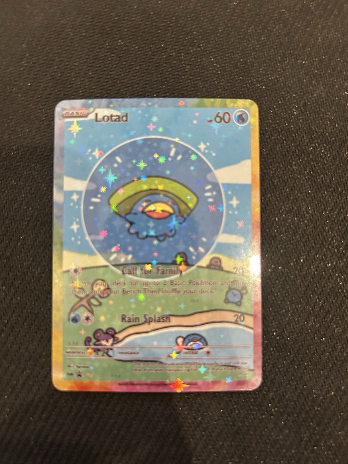 Pokemon Bubble Lotad Special Doujin Art Starry Holo Card Pokemon Bubble Lotad Special Doujin Art Starry Holo Card
