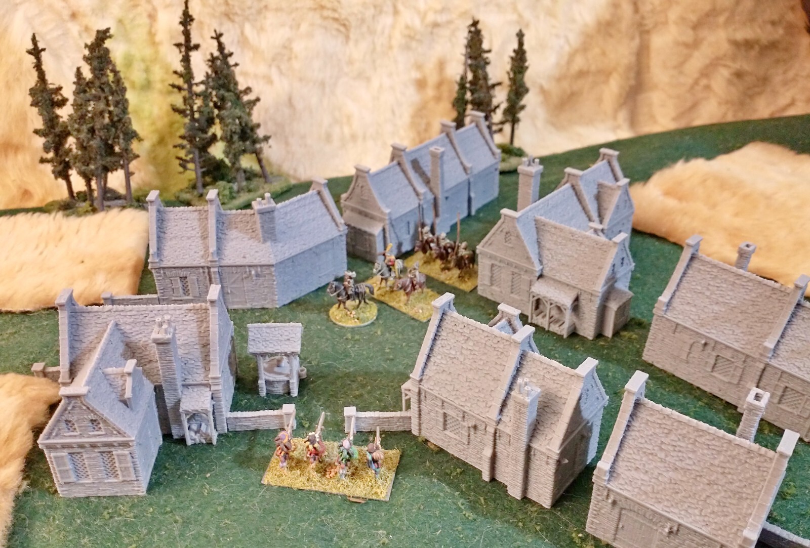 Greendale 15mm European Village Terrain DBM DBA Flames of War Black Powder