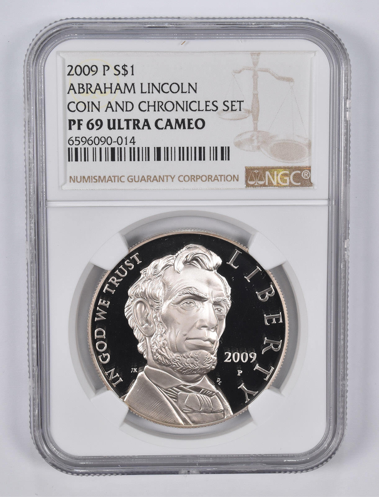 2009-P Abraham Lincoln Coin and Chronicles Set Silver Dollar PF69 NGC Brown Lbl 2009-P Abraham Lincoln Coin and Chronicles Set Silver Dollar PF69 NGC Brown Lbl