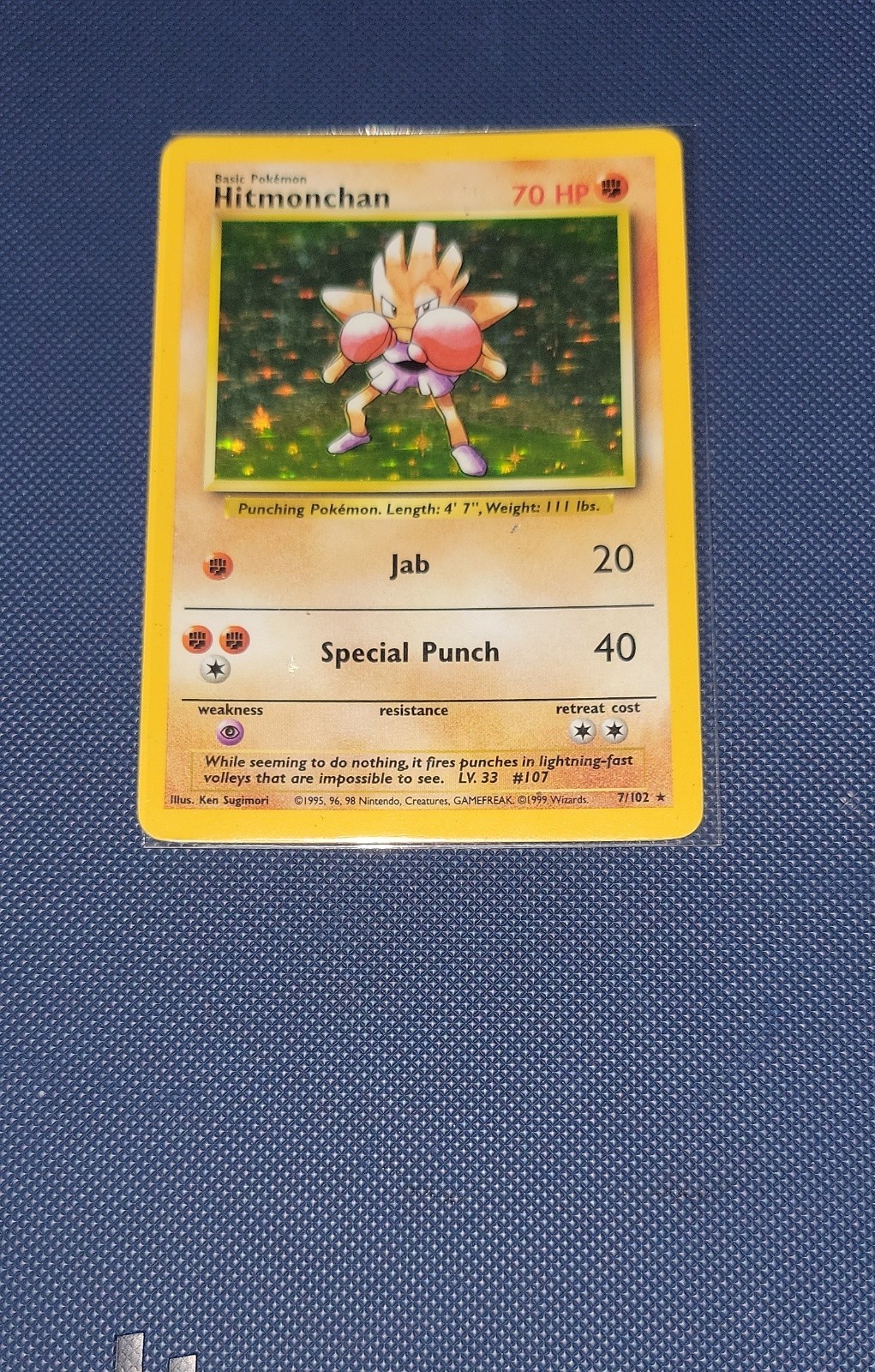 Hitmonchan 007/102 Base Set Holo Hitmonchan 007/102 Base Set Holo