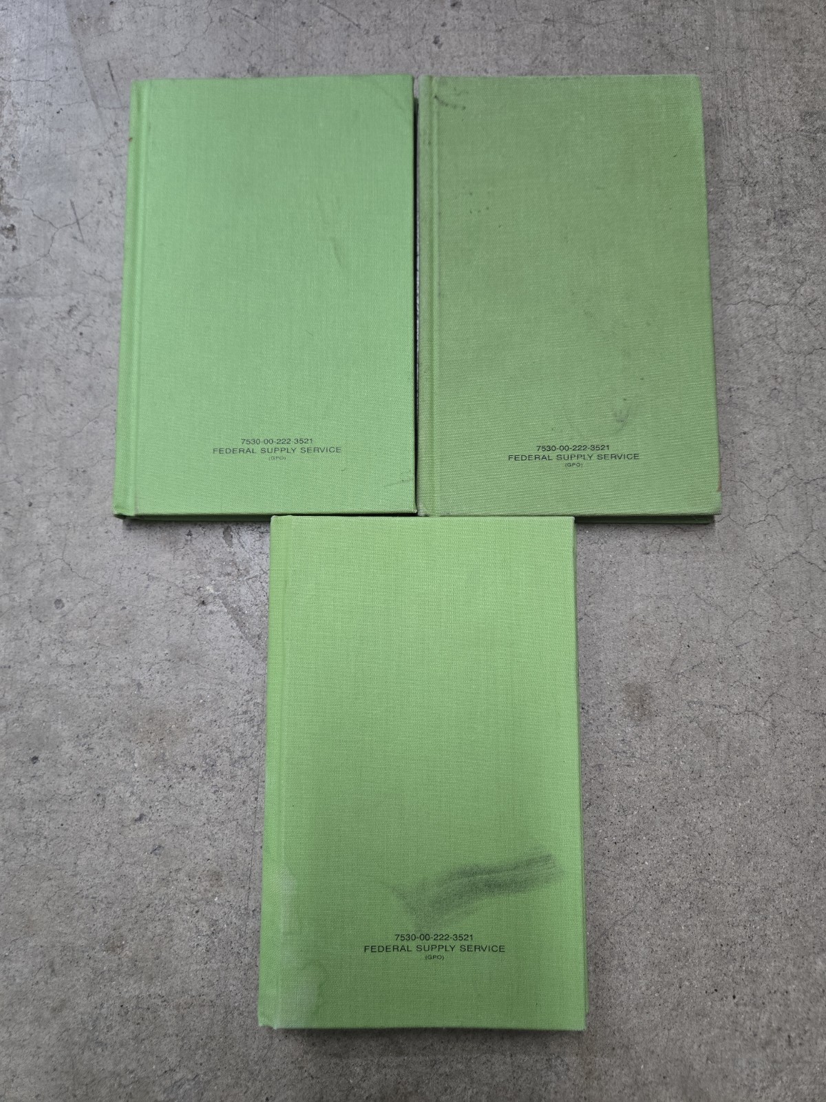 Federal Supply Service Military Green Leaders Field Record Book 5x8 X 3 πΊπΈ Federal Supply Service Military Green Leaders Field Record Book 5x8 X 3 πΊπΈ