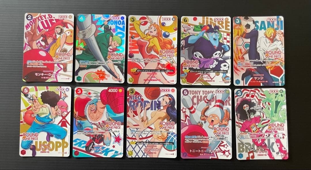 ONE PIECE Card Game Round 1 Promo japanese complete set Luffy Straw Hat Pirates