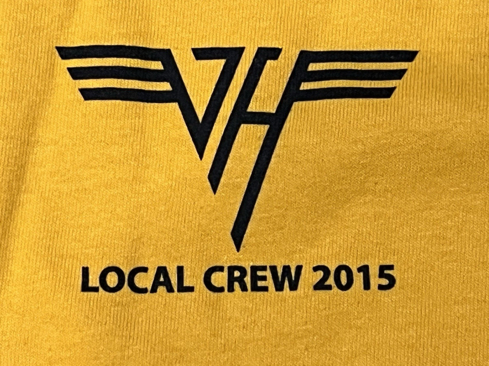 Van Halen 2015 Local Crew T-Shirt from Alex Van Halen\'s Personal Collection - LG