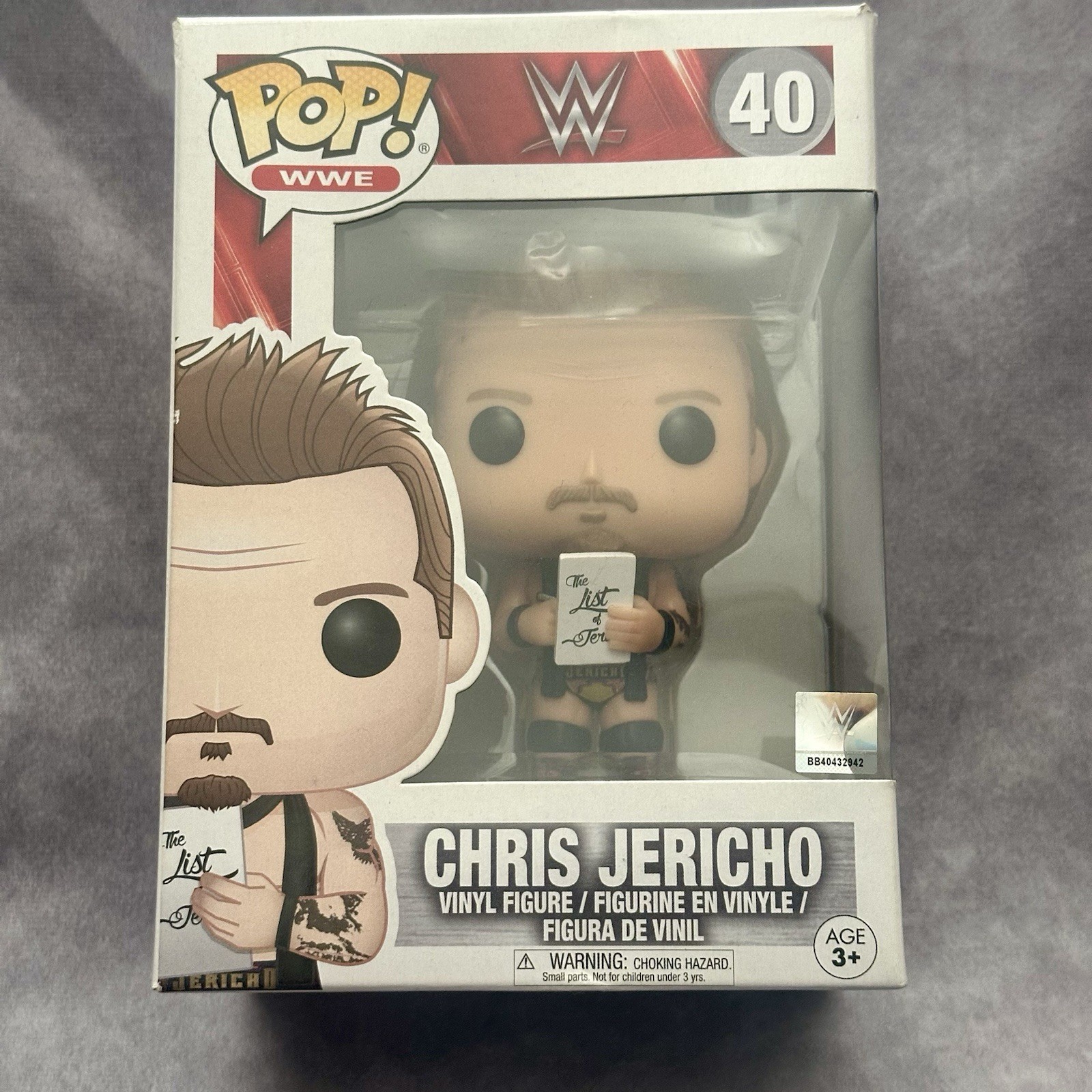 Funko Pop WWE AEW Chris Jericho #40 List Of Jericho Vinyl Figure