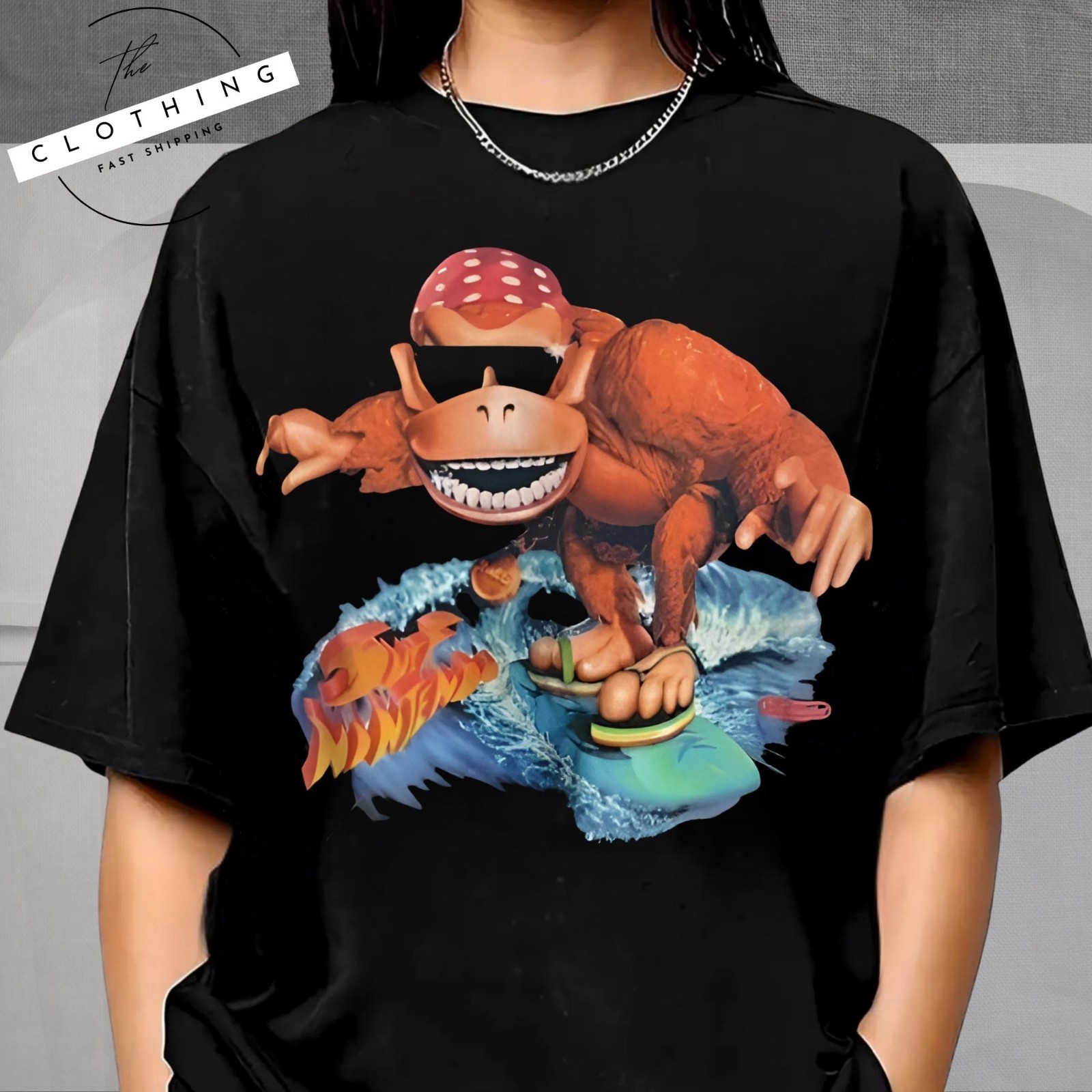 Retro Vintage 1995 Funky Kong Surf Promo Unisex Tee S-5XL