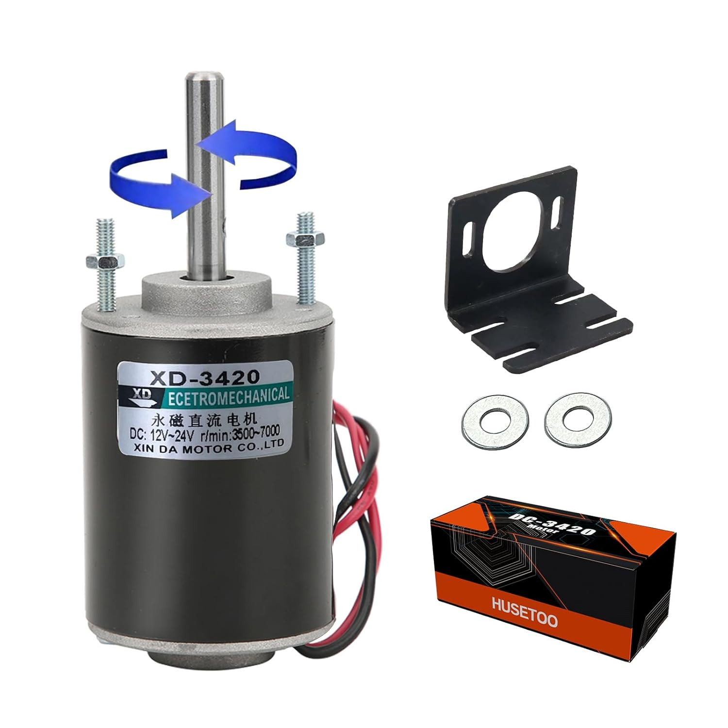 12V 24V High Torque Permanent Magnet DC Motor DIY Generator 30W CW CCW 12V 24V High Torque Permanent Magnet DC Motor DIY Generator 30W CW CCW