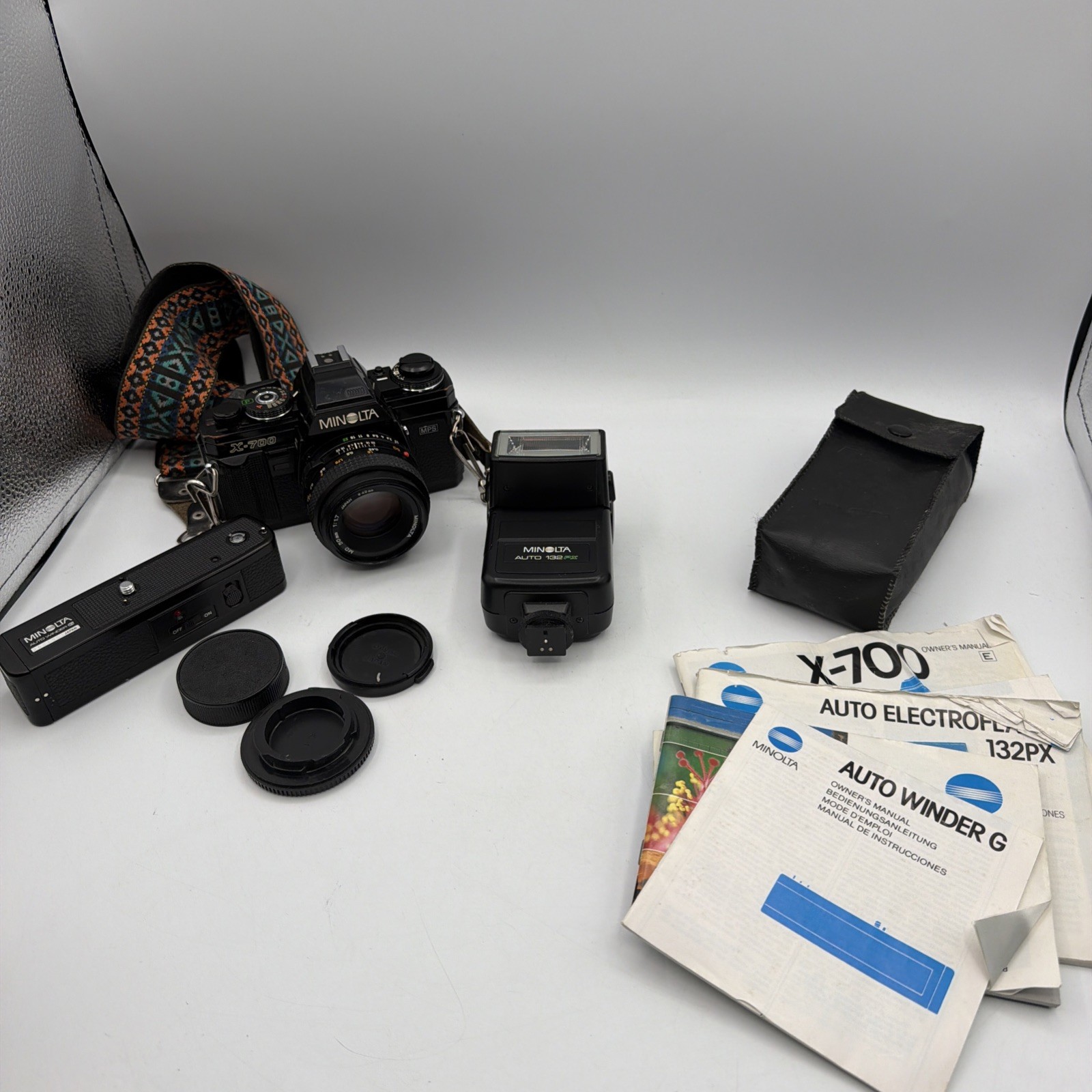 Minolta X-700 MPS 35mm Film Camera & 50mm Lens - TESTED Also Auto Winder Minolta X-700 MPS 35mm Film Camera & 50mm Lens - TESTED Also Auto Winder