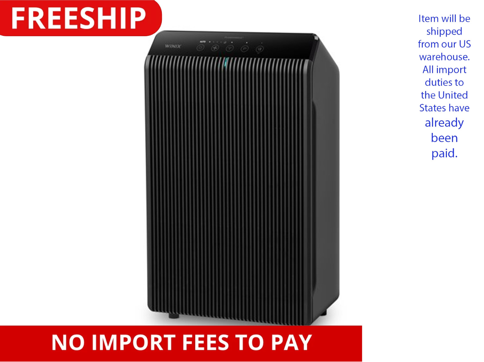 WINIX 5510 Air Purifier for Home Large Room Up to 1881 Ft² in 1 Hr, True HEPA 