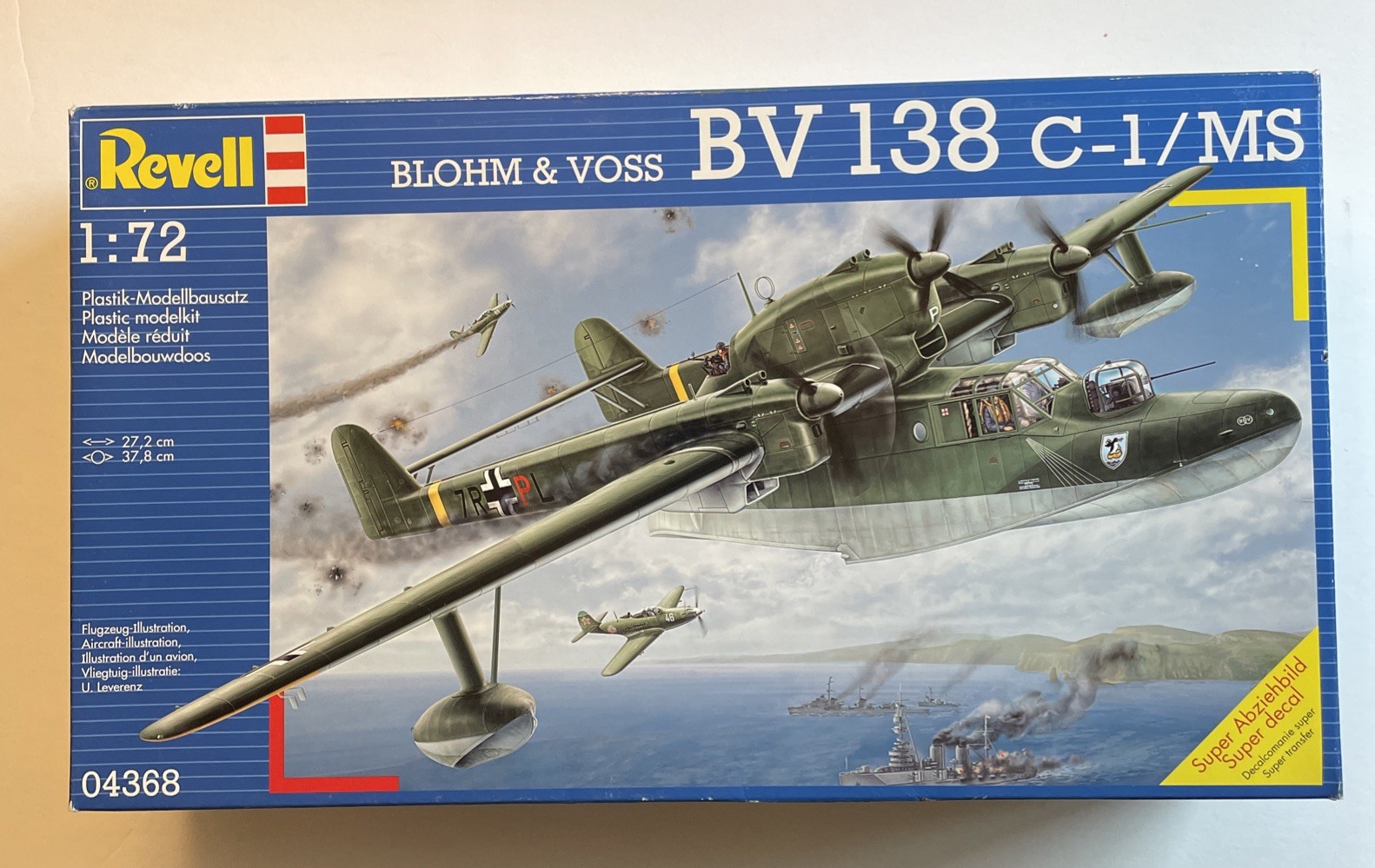Revell 04368 1:72 Scale Blohm & Voss BV 138 C-1/MS Model Kit, Factory Sealed
