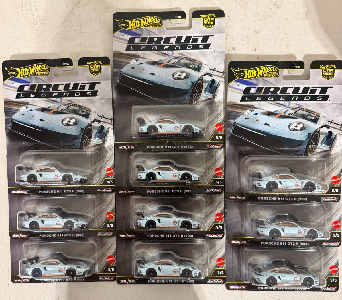 HOT WHEELS CAR CULTURE PREMIUM JBK65 PORSCHE 911 GT3 R SOLID PACK OF 10 HOT WHEELS CAR CULTURE PREMIUM JBK65 PORSCHE 911 GT3 R SOLID PACK OF 10