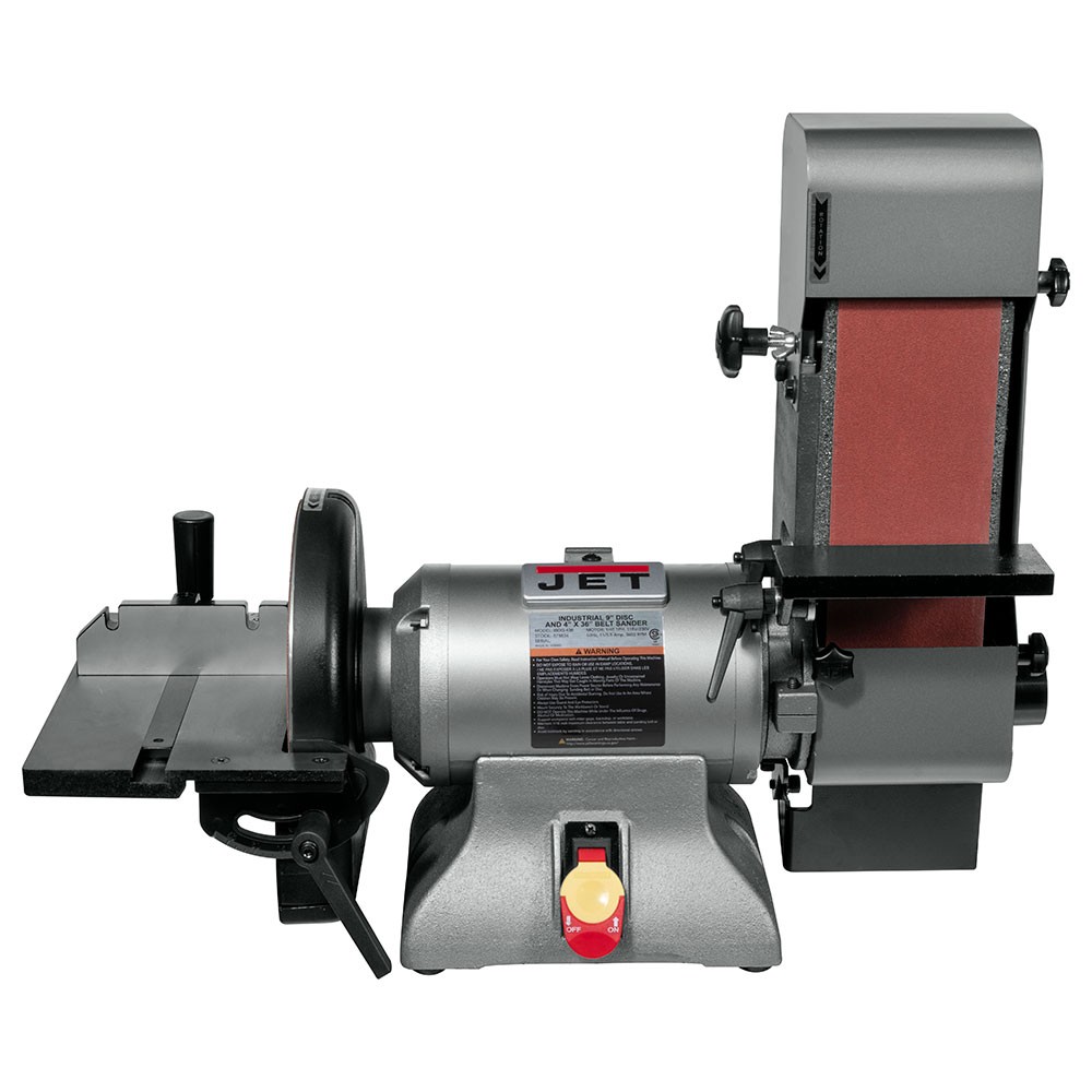 JET 578634 IBDG-436 Single Speed 4x36 Belt 9in Disc Grinder 1HP 115V