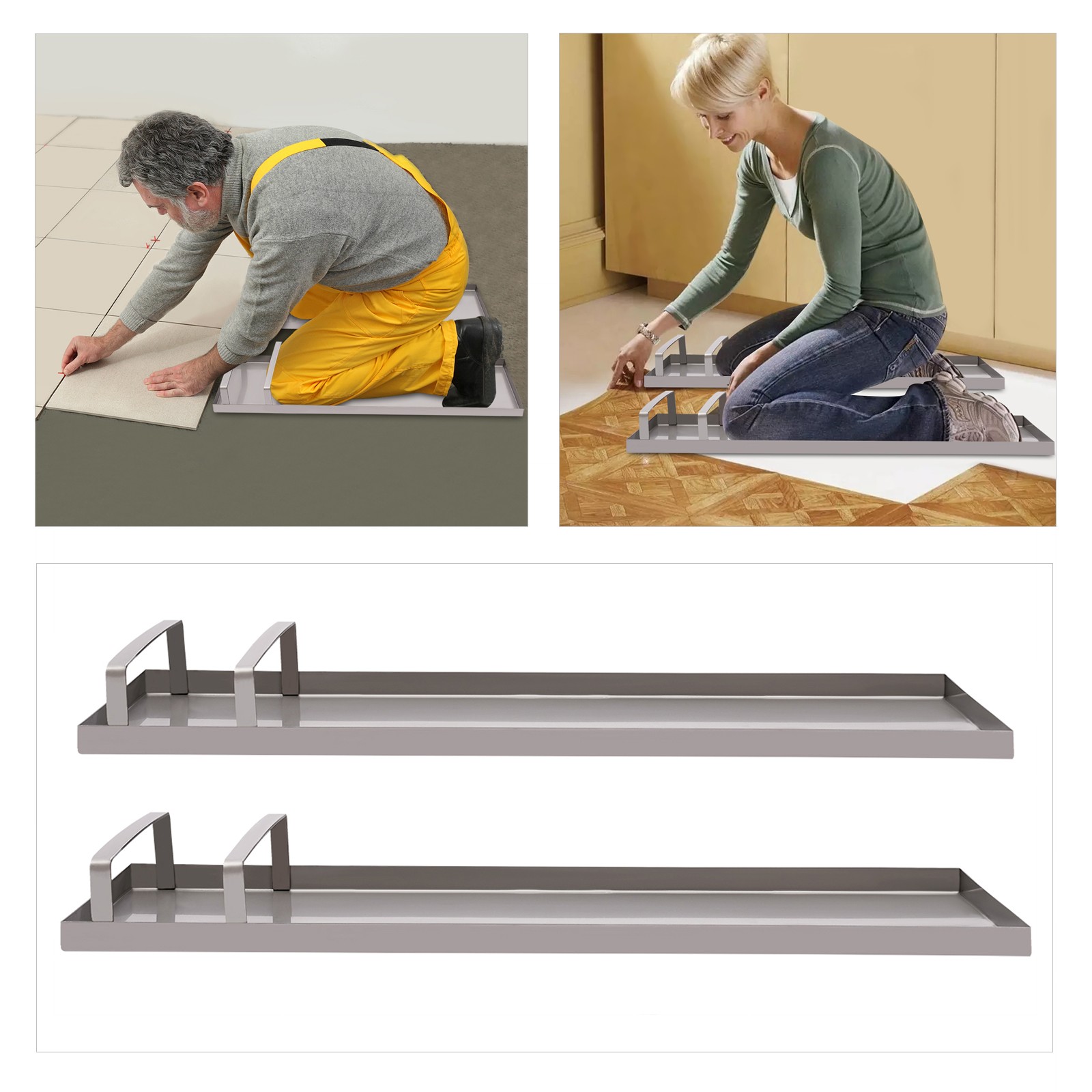 Stainless Steel Concrete Knee Boards 28x8 Inch Slider For Wet Concrete Work new