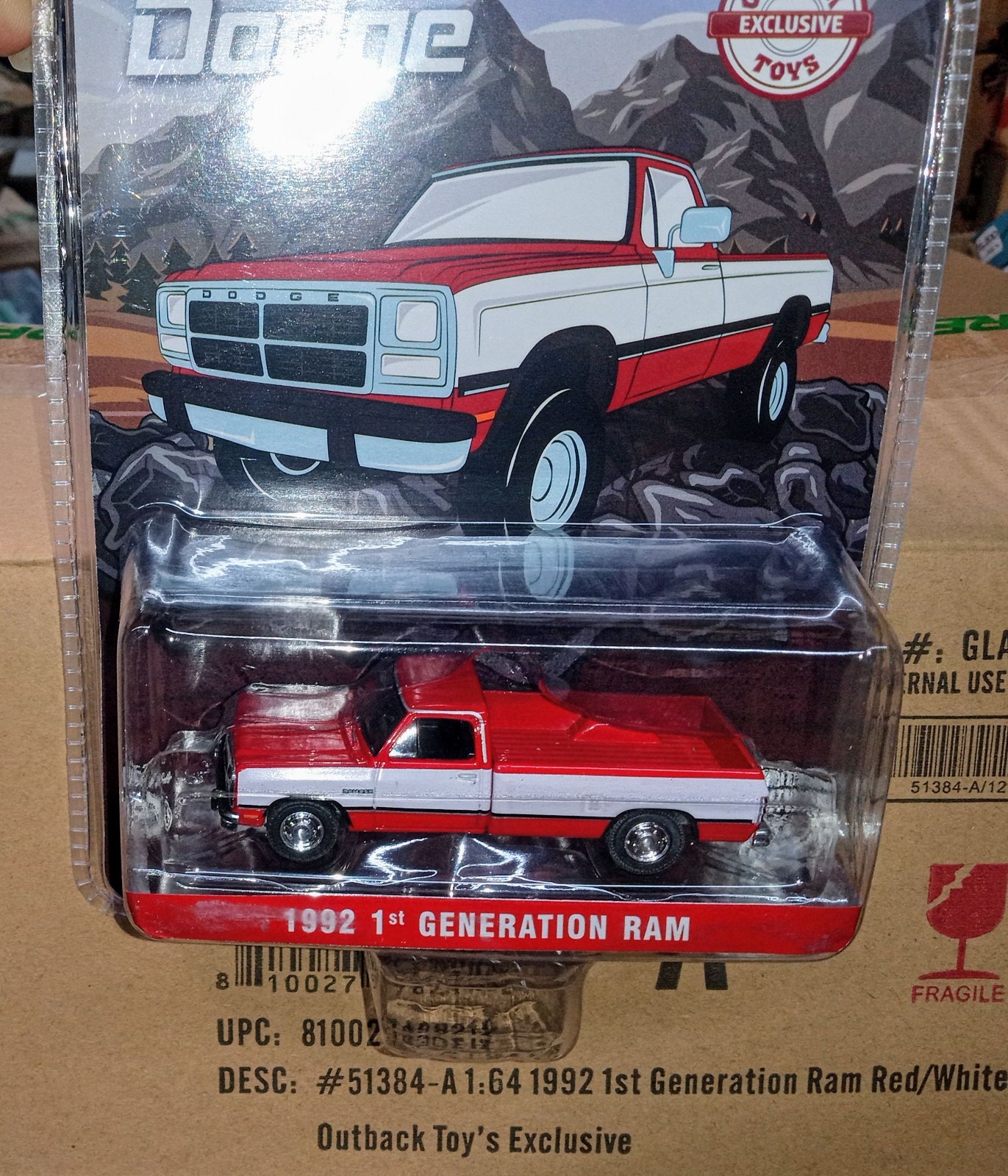 1:64 Greenlight 1992 1st Generation ram Outbacktoys toys exclusive 51384-A 1:64 Greenlight 1992 1st Generation ram Outbacktoys toys exclusive 51384-A
