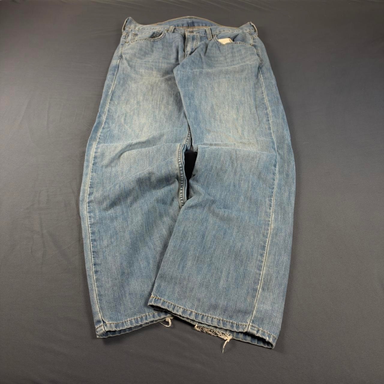 Levis 569 Loose Straight Jeans Mens 31x32 Light Wash Blue Vintage Y2K Skater