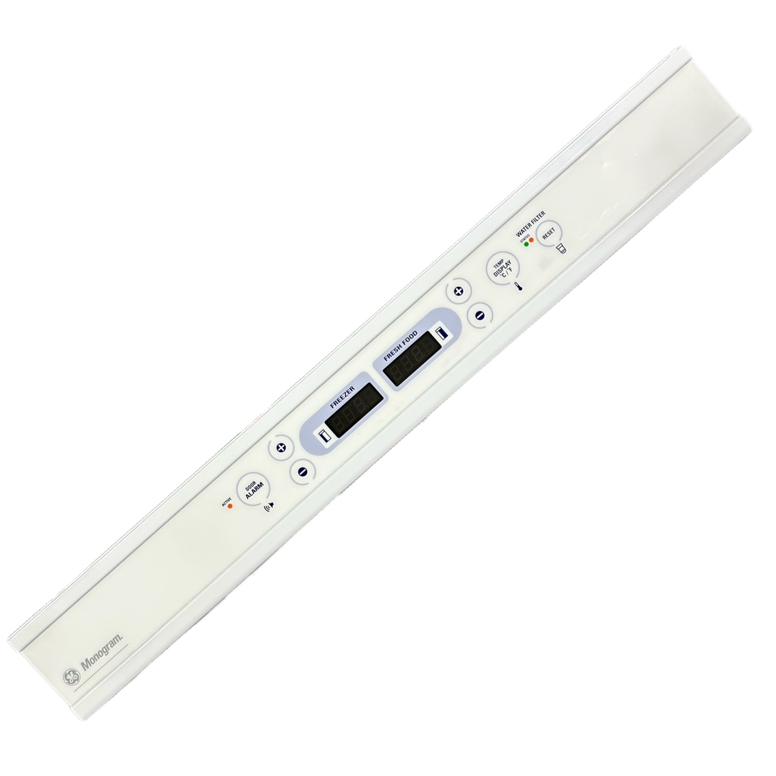 GE Monogram WR55X10917 WR31X10019 Refrigerator Control Panel w/ Board 24 1/2 GE Monogram WR55X10917 WR31X10019 Refrigerator Control Panel w/ Board 24 1/2