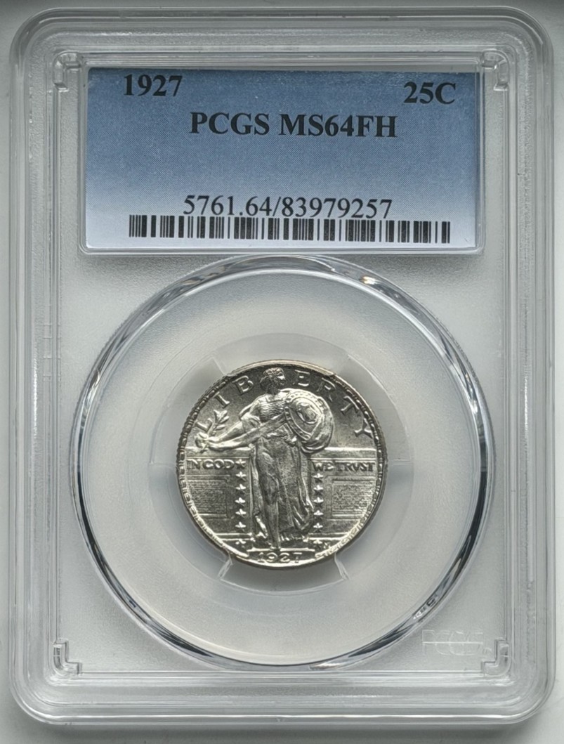 1927 Standing Liberty Quarter - PCGS MS64 FH 1927 Standing Liberty Quarter - PCGS MS64 FH