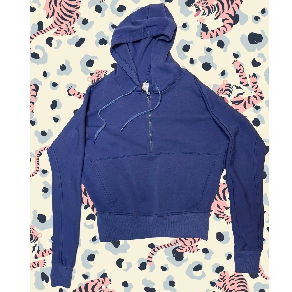 Lululemon Scuba Half Zip Hoodie Blue Sweatshirt Size Small Lululemon Scuba Half Zip Hoodie Blue Sweatshirt Size Small