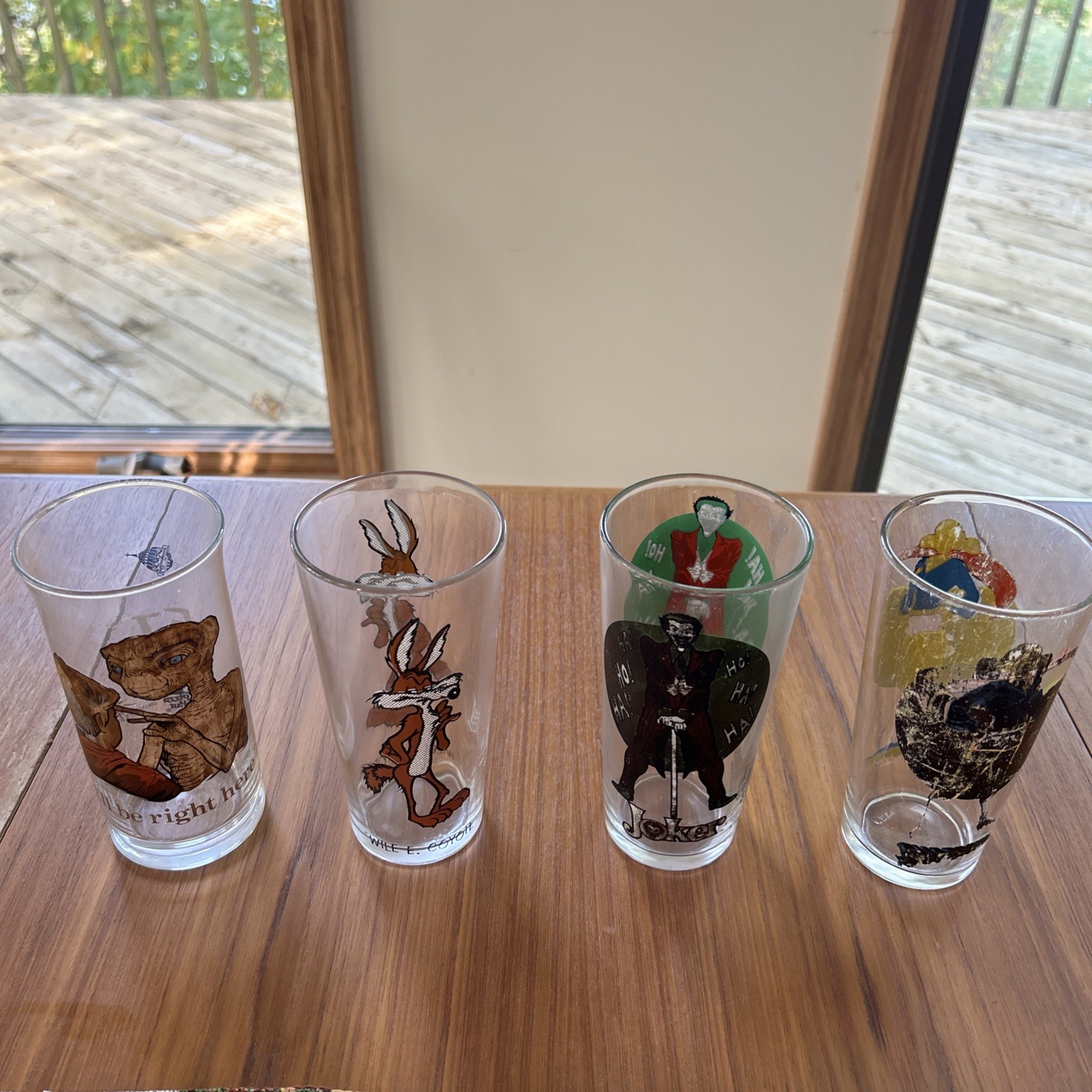 Vintage 1976 Pepsi Super Series Super Heroes /ET Drinking Glass DC Lot Of 4 USA Vintage 1976 Pepsi Super Series Super Heroes /ET Drinking Glass DC Lot Of 4 USA