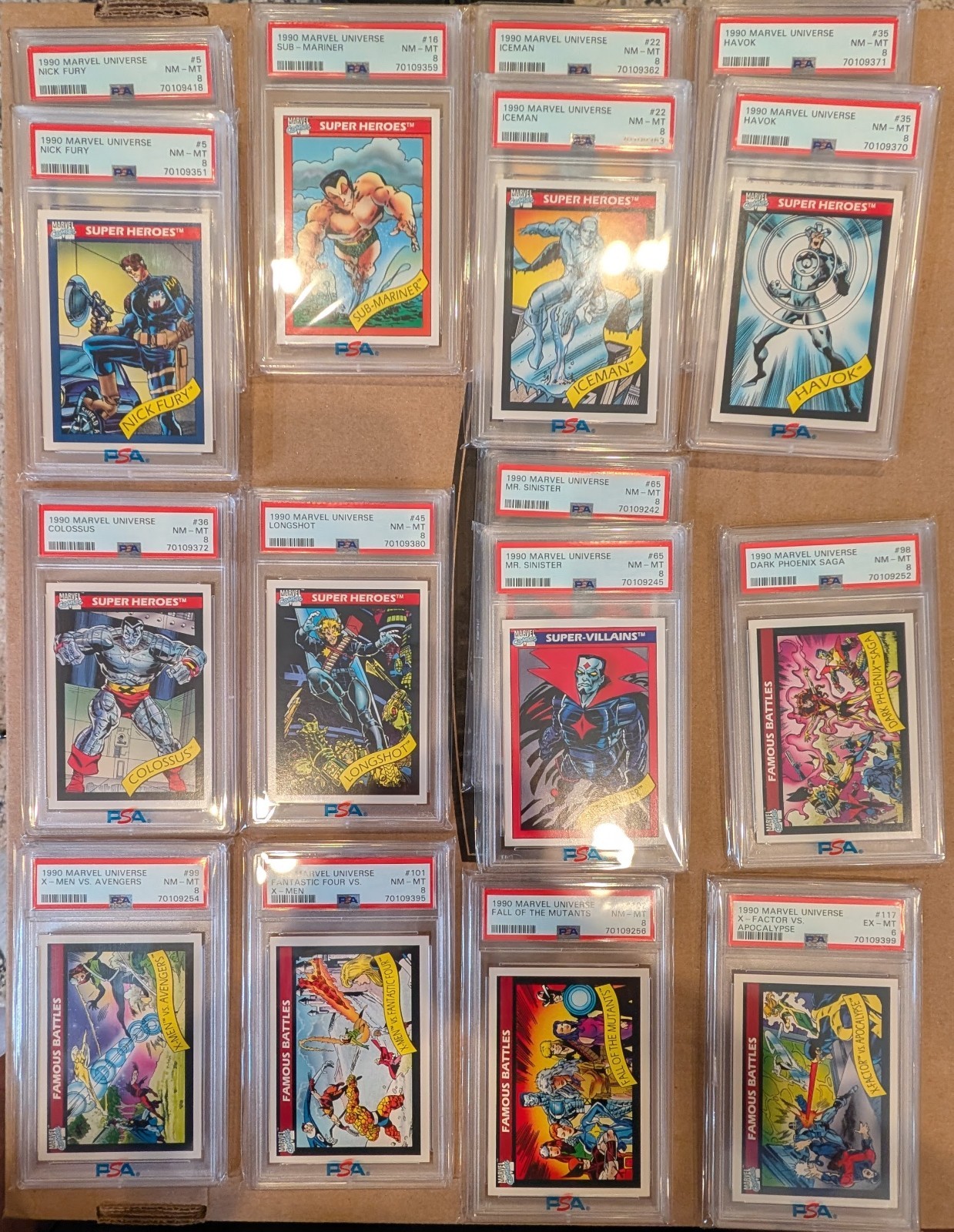 1990 Marvel Universe Singles ALL PSA GRADED Impel - You pick and Save 1990 Marvel Universe Singles ALL PSA GRADED Impel - You pick and Save