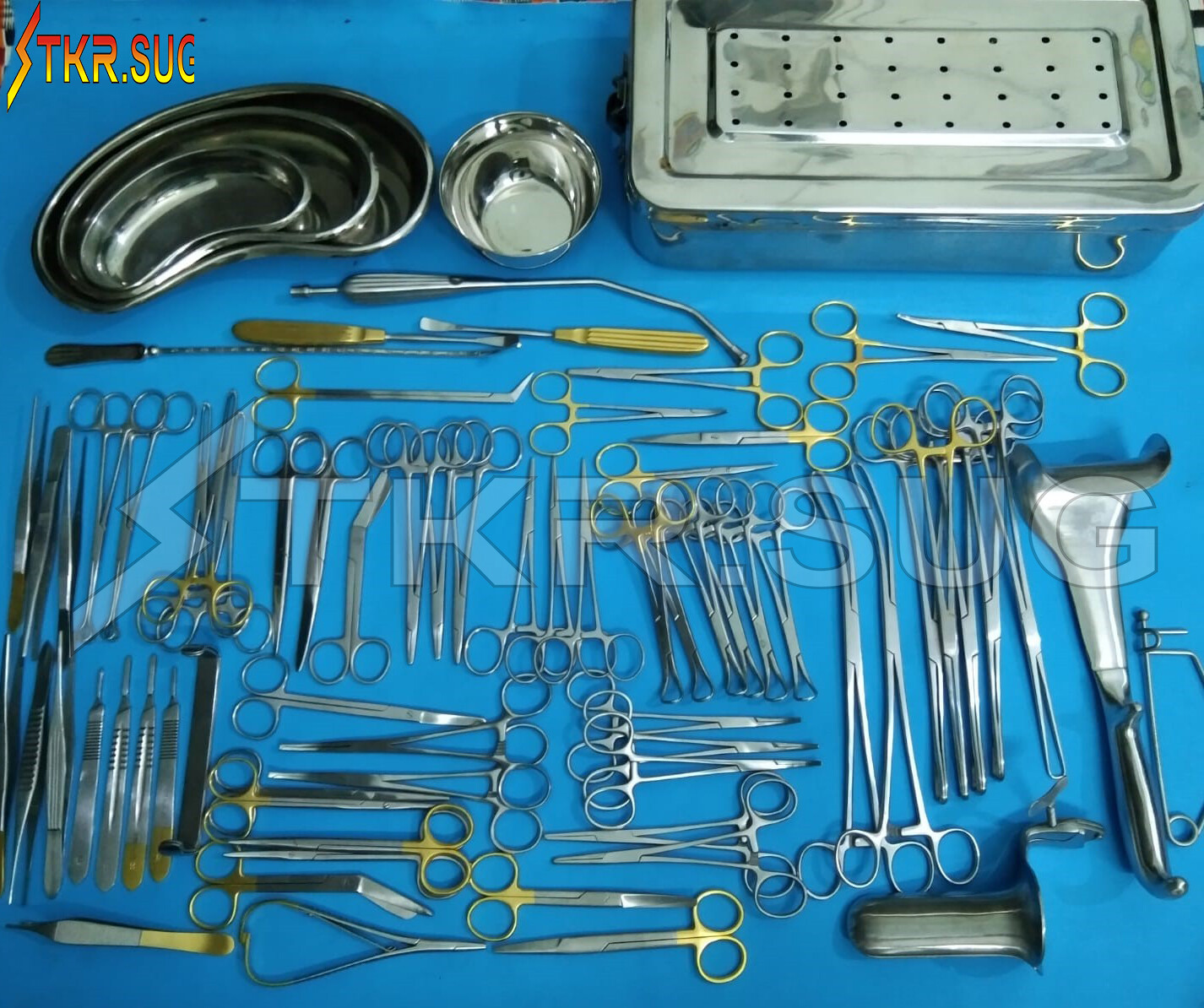 C- Section 88 Pcs Set O/B Gynecology General Surgery Set Gold Plated Surgey 