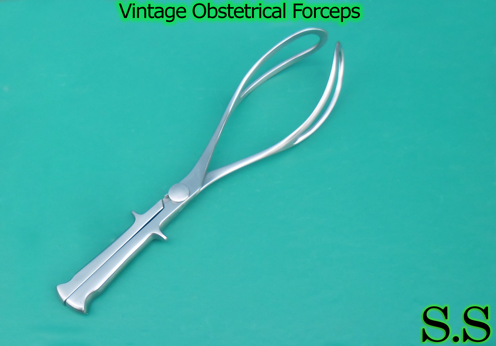 Vintage Medical Obstetrical Forceps Surgical Instruments