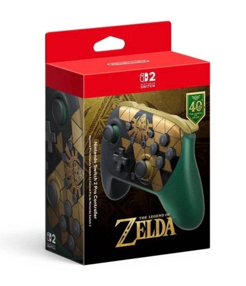 PRESALE - The Legend of Zelda 40th Anniversary Nintendo Switch 2 Pro Controller