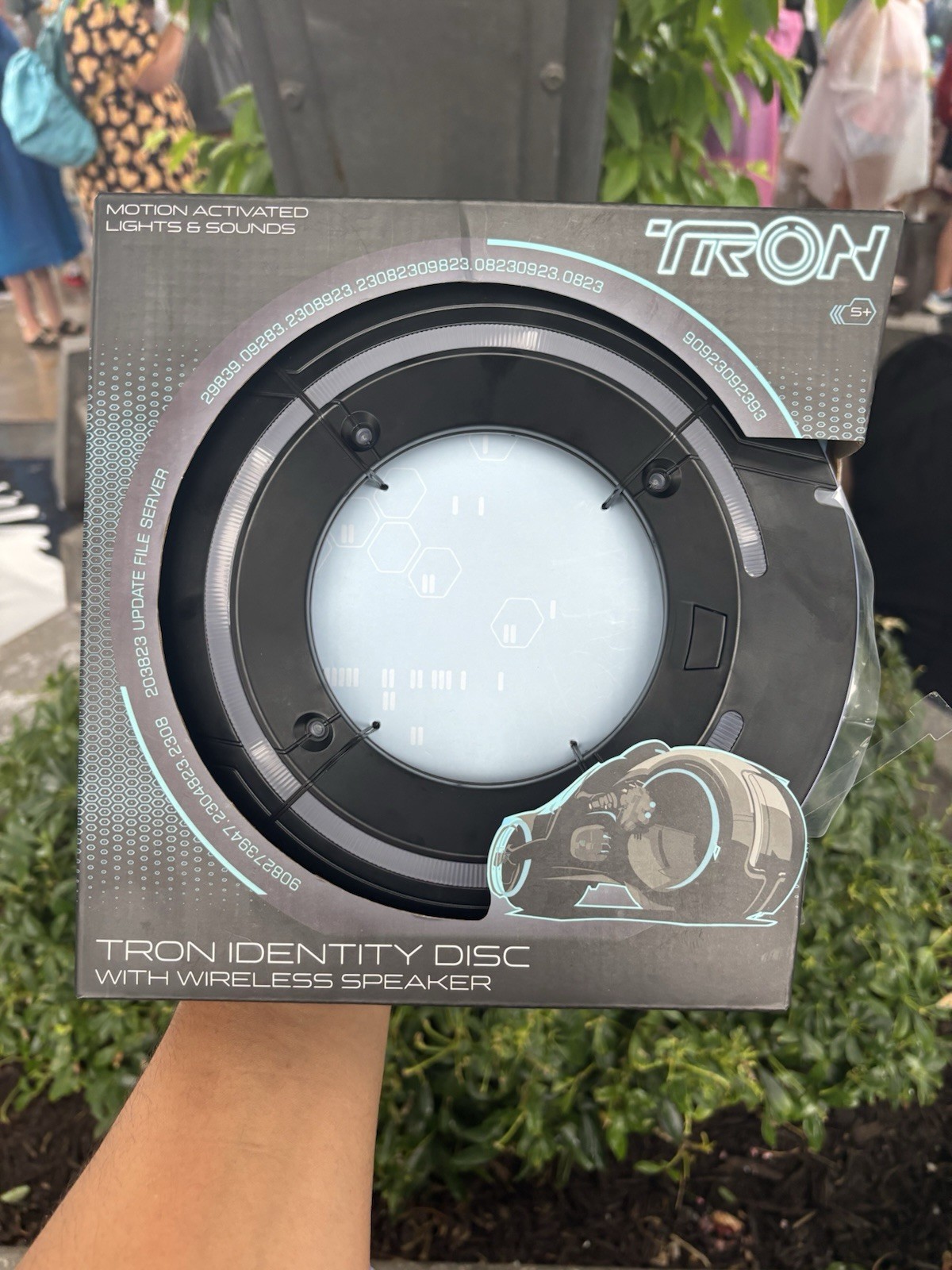Disney Parks Tron Identity Disc Collectible w/Wireless Speaker Lights & Sounds Disney Parks Tron Identity Disc Collectible w/Wireless Speaker Lights & Sounds