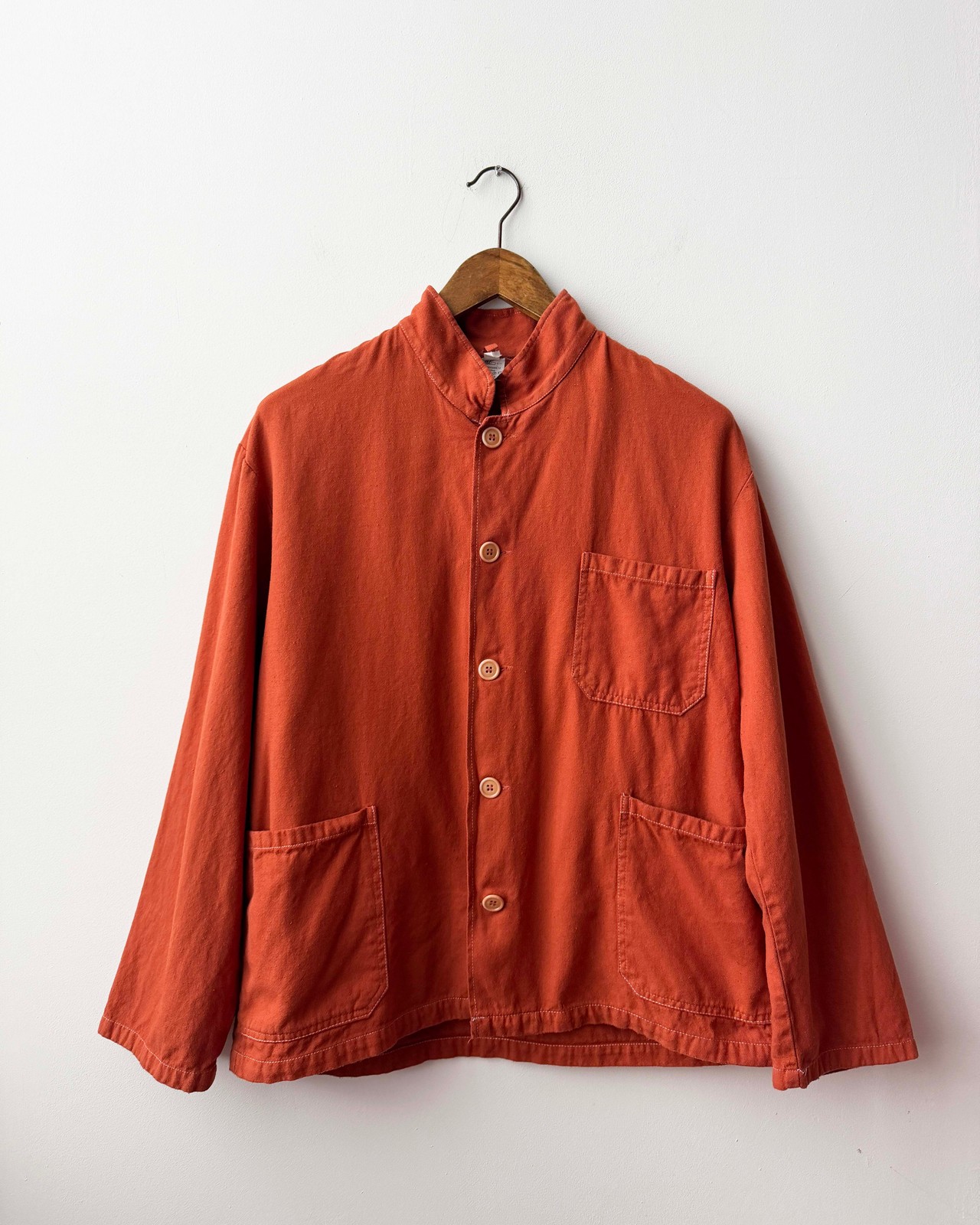 Vintage Burnt Orange Chore Jackets Cotton