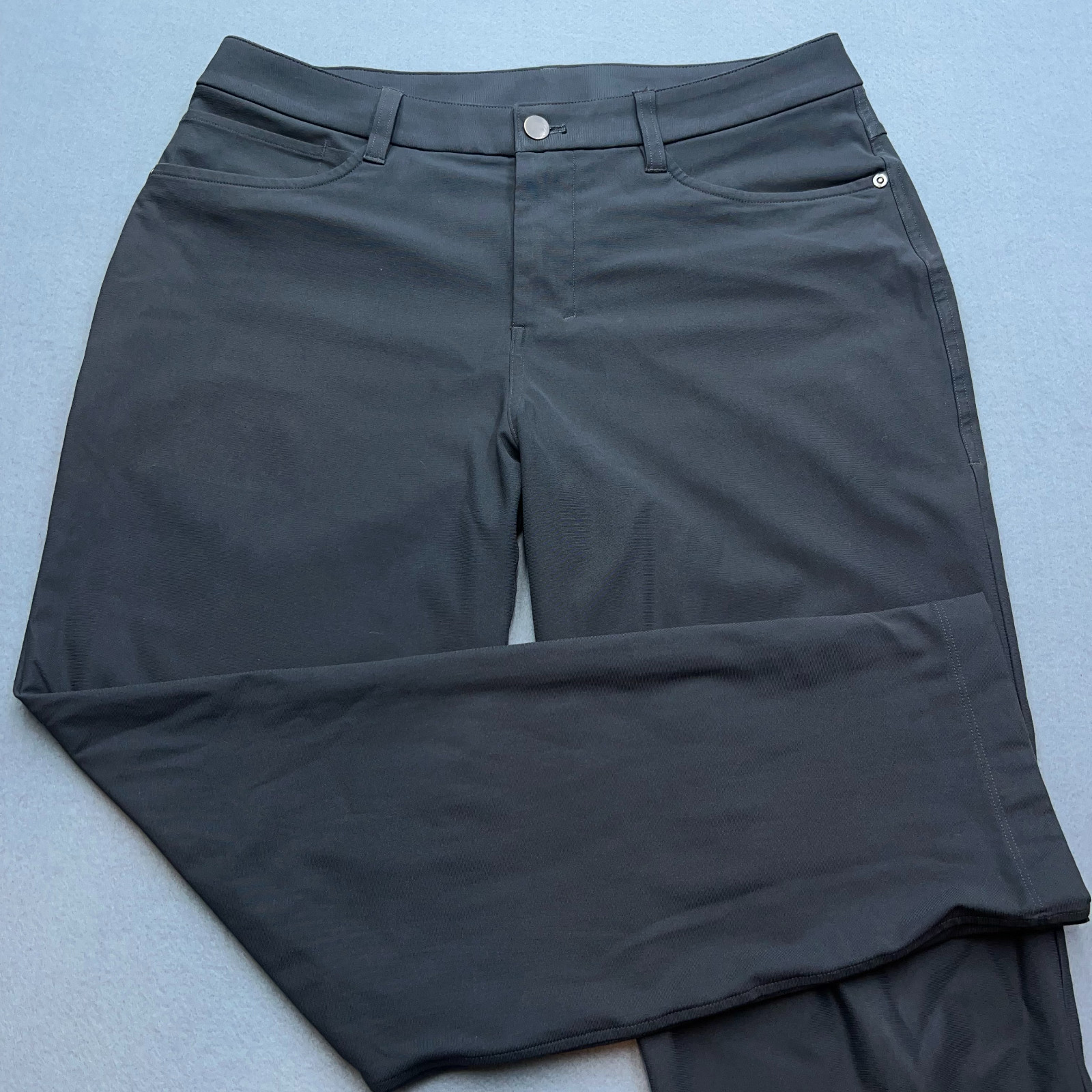 Lululemon ABC Pant Classic Fit Mens 34x30 Dark Gray Warpstreme 5 Pocket Lululemon ABC Pant Classic Fit Mens 34x30 Dark Gray Warpstreme 5 Pocket