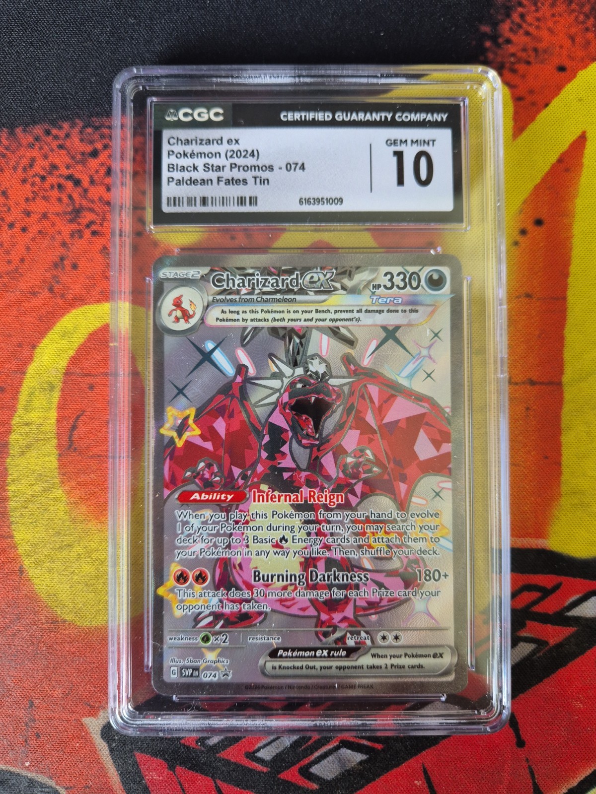 CGC 10 Charizard ex 074 Pokémon Fates Tin Promo Holo English (2024) CGC 10 Charizard ex 074 Pokémon Fates Tin Promo Holo English (2024)