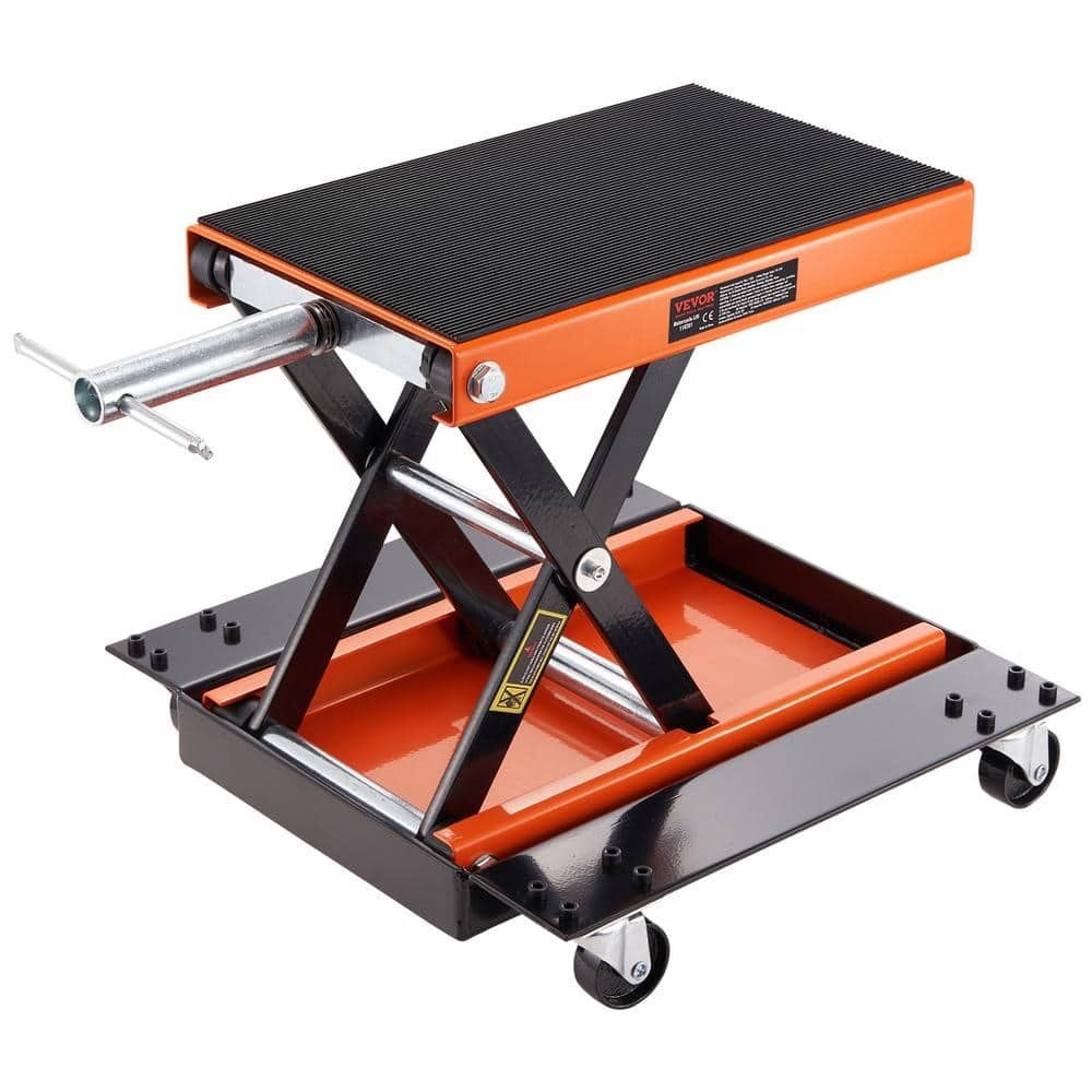 VEVOR Motorcycle Scissor Jack Lift 1100 lbs Wide Deck Hoist Stand for ATVs Bike VEVOR Motorcycle Scissor Jack Lift 1100 lbs Wide Deck Hoist Stand for ATVs Bike
