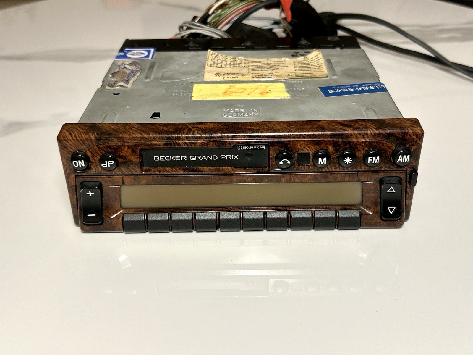 Mercedes Benz Becker Grand Prix Radio Cassette module with wood BE2140 12V Mercedes Benz Becker Grand Prix Radio Cassette module with wood BE2140 12V