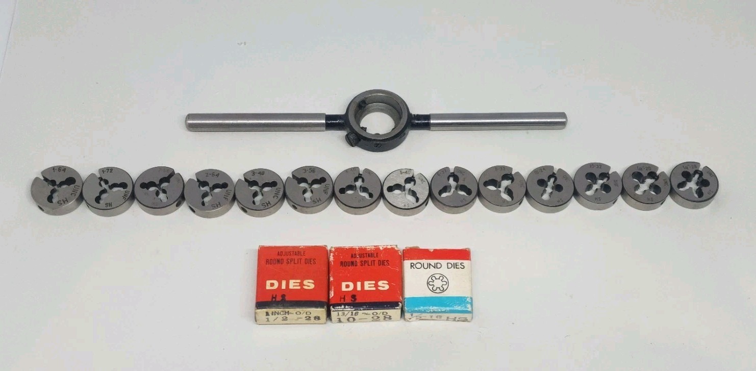Watchmakers Tiny Threading Dies 13/16 Watchmakers Tiny Threading Dies 13/16