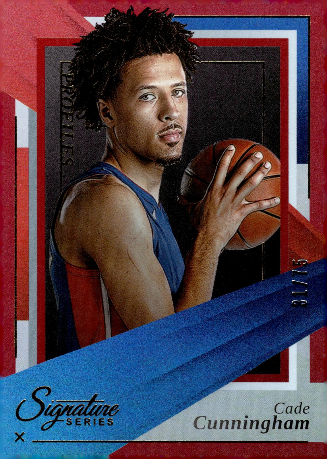 2025-26 Panini Signature Series #23 Cade Cunningham Red #/75 2025-26 Panini Signature Series #23 Cade Cunningham Red #/75