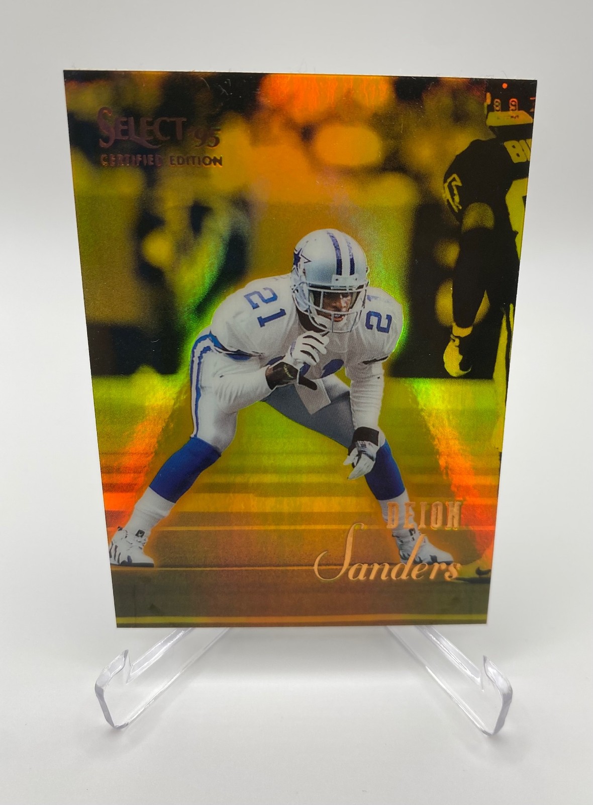 1995 Select Certified #78 Deion Sanders Mirror Gold 1995 Select Certified #78 Deion Sanders Mirror Gold