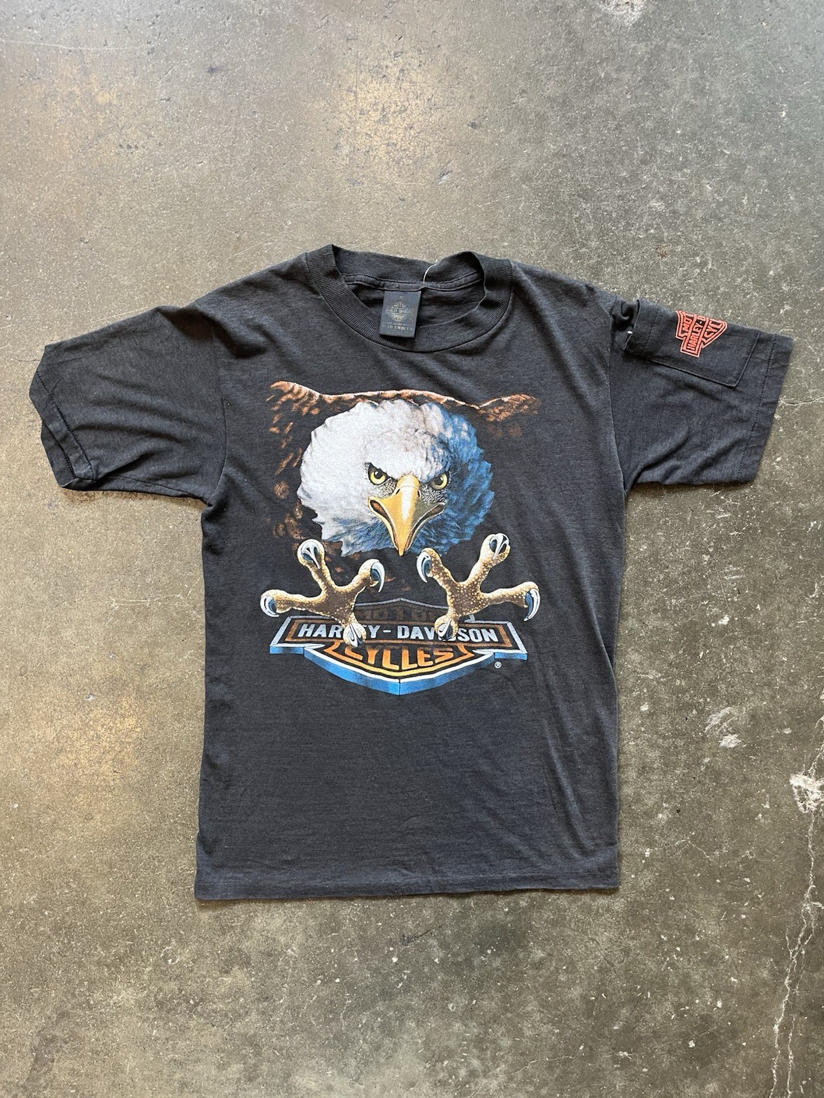 Vintage 1980s Harley-Davidson 3D Emblem “Eagle” Tee Sz M Vintage 1980s Harley-Davidson 3D Emblem “Eagle” Tee Sz M