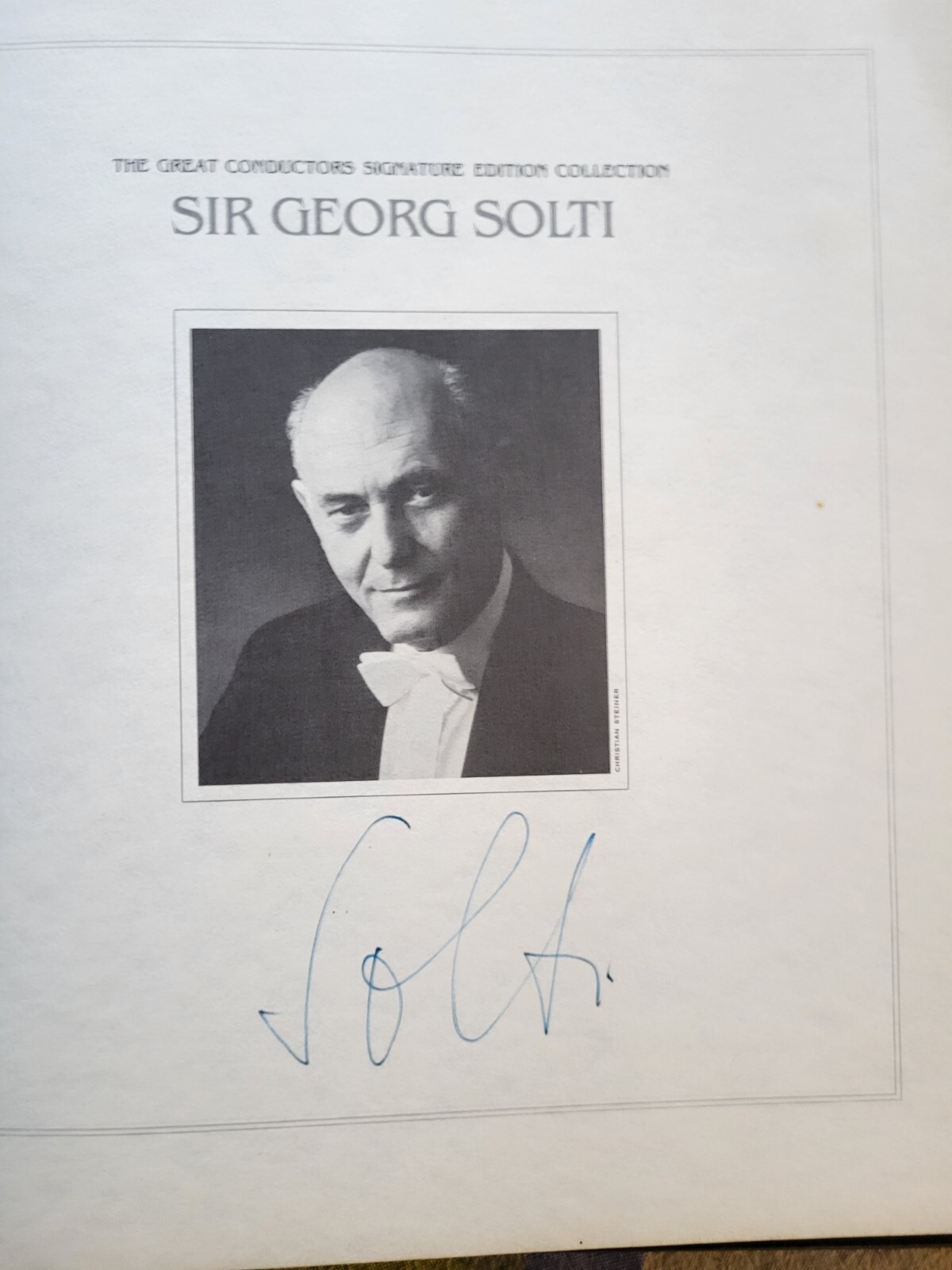 Sir Georg Solti signed Great Composers Signature Collection