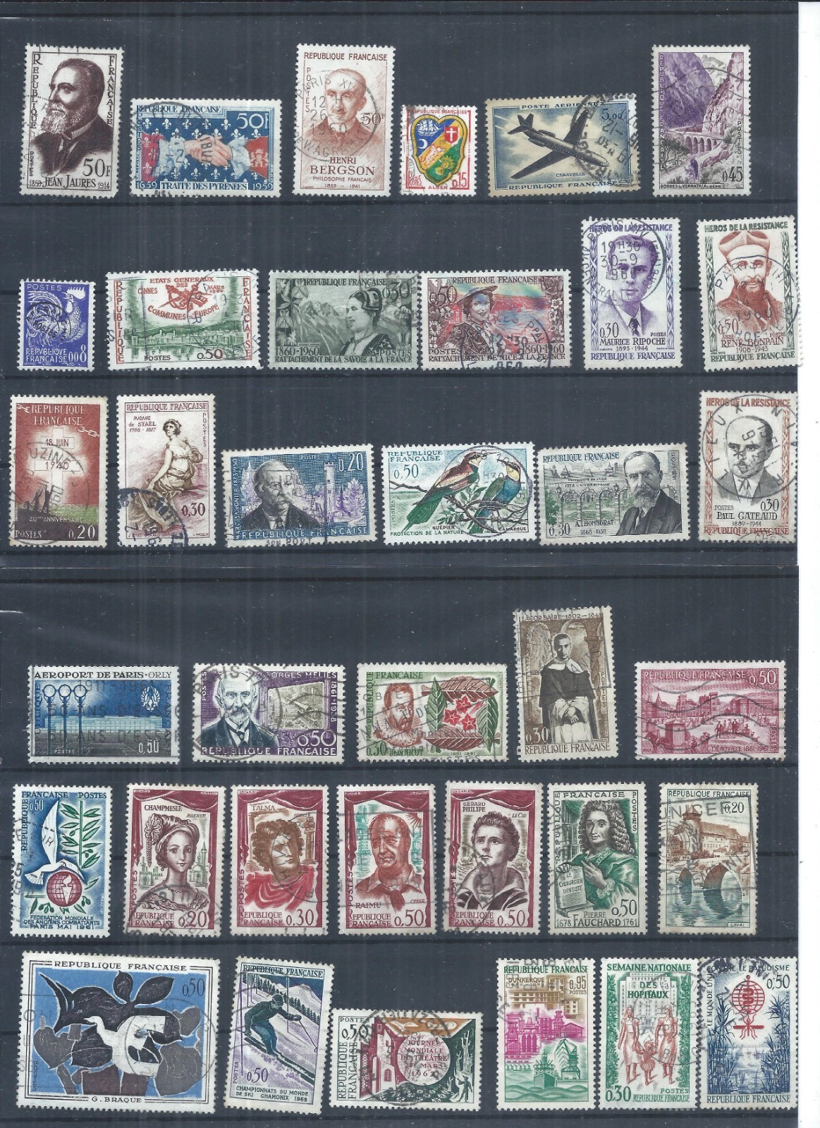 France stamps. 1959 - 1963 used lot CV £27+ (AV726) France stamps. 1959 - 1963 used lot CV £27+ (AV726)