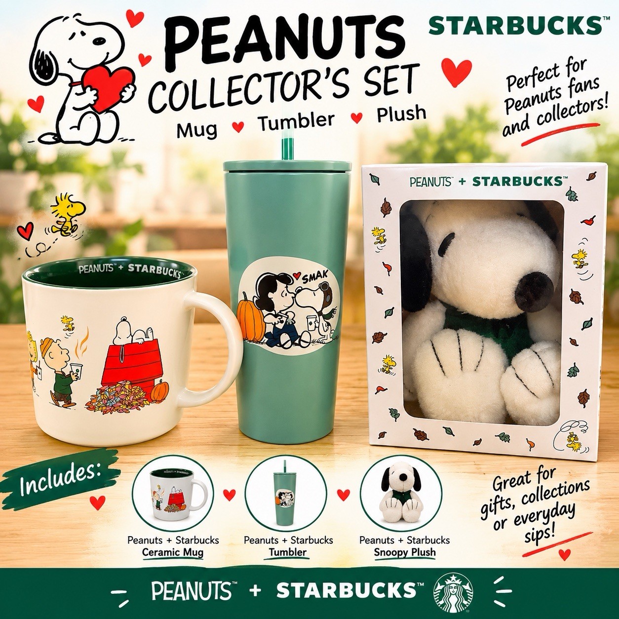 Starbucks Peanuts 2026 Fall Collection Tumbler Starbucks Peanuts 2026 Fall Collection Tumbler